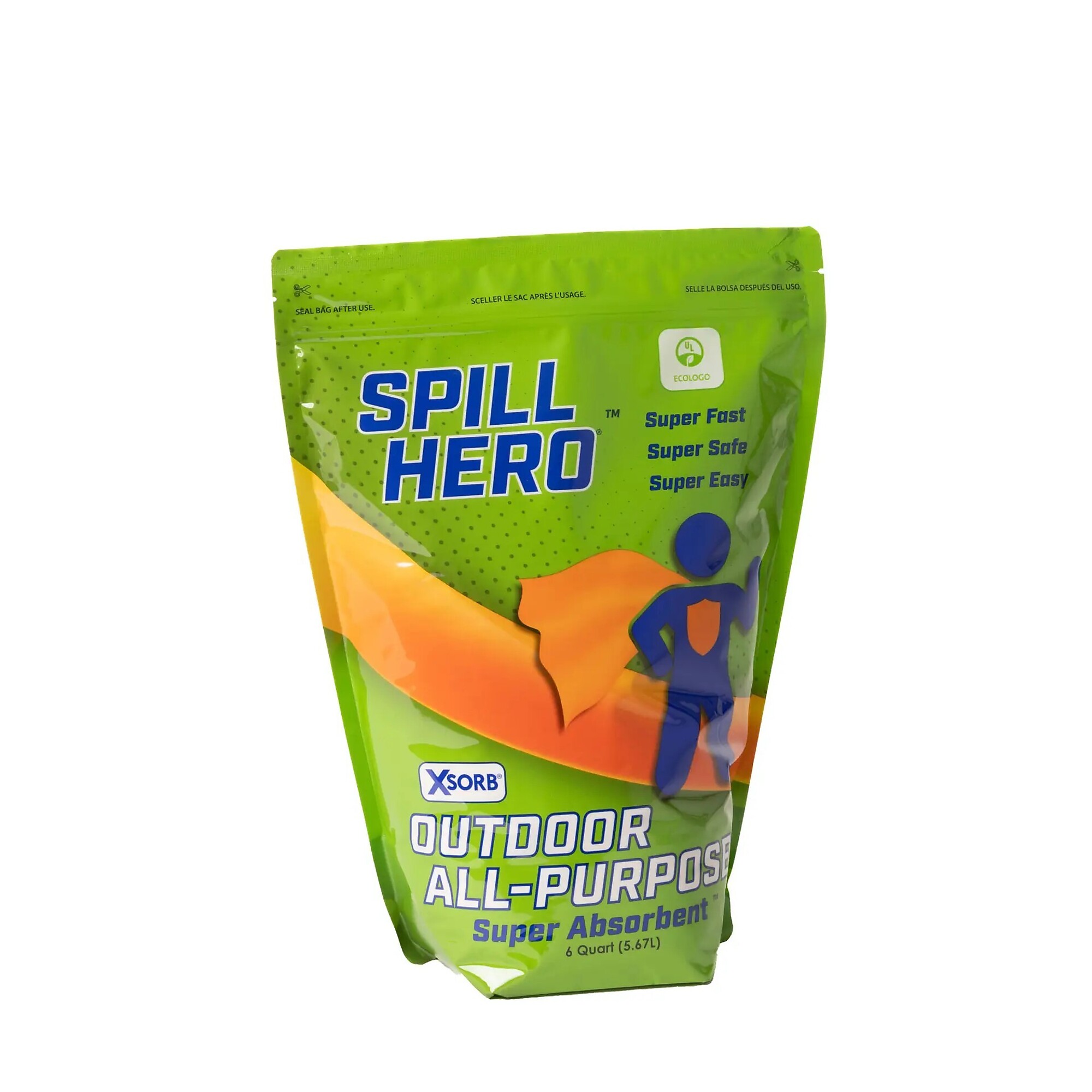 Spill Hero Outdoor All-Purpose Absorbent 6 qt Bag, 8/cs, XB212D-8