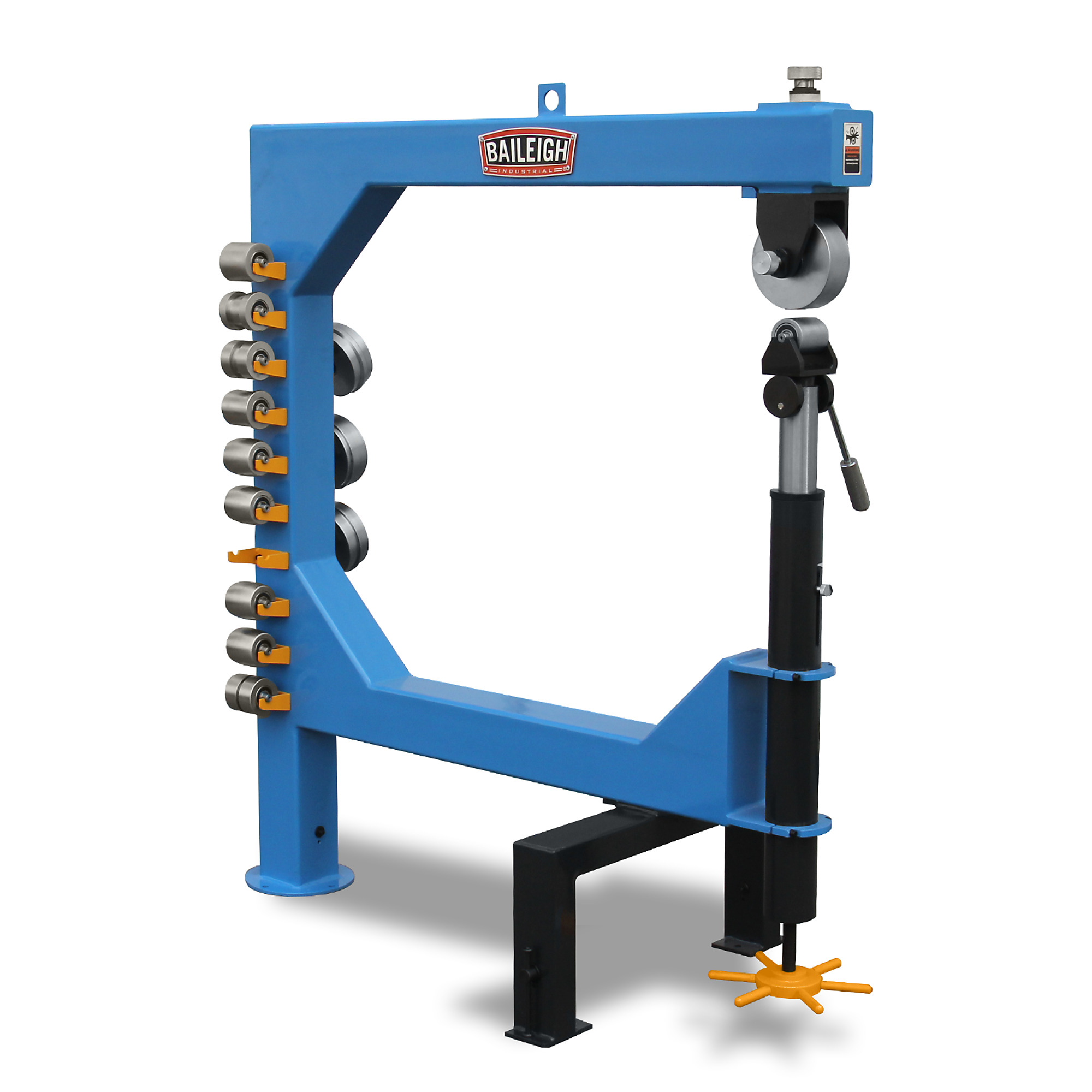 The EW-45 Professional English Wheel features a fully welded heavy frame built for robust manual shaping of larger panels and compound curves.