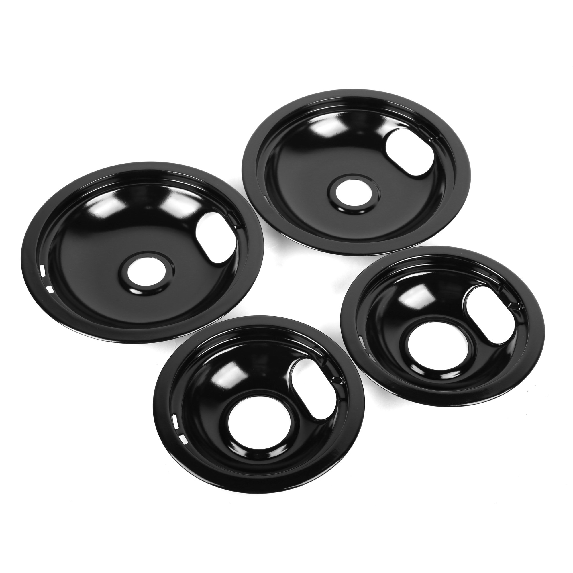 WEN Q-K0038 Drip Pan Set, 4 piece set (OEM part number W10290350 Range Drip Pans and W10290353 Burner Drip Pans)