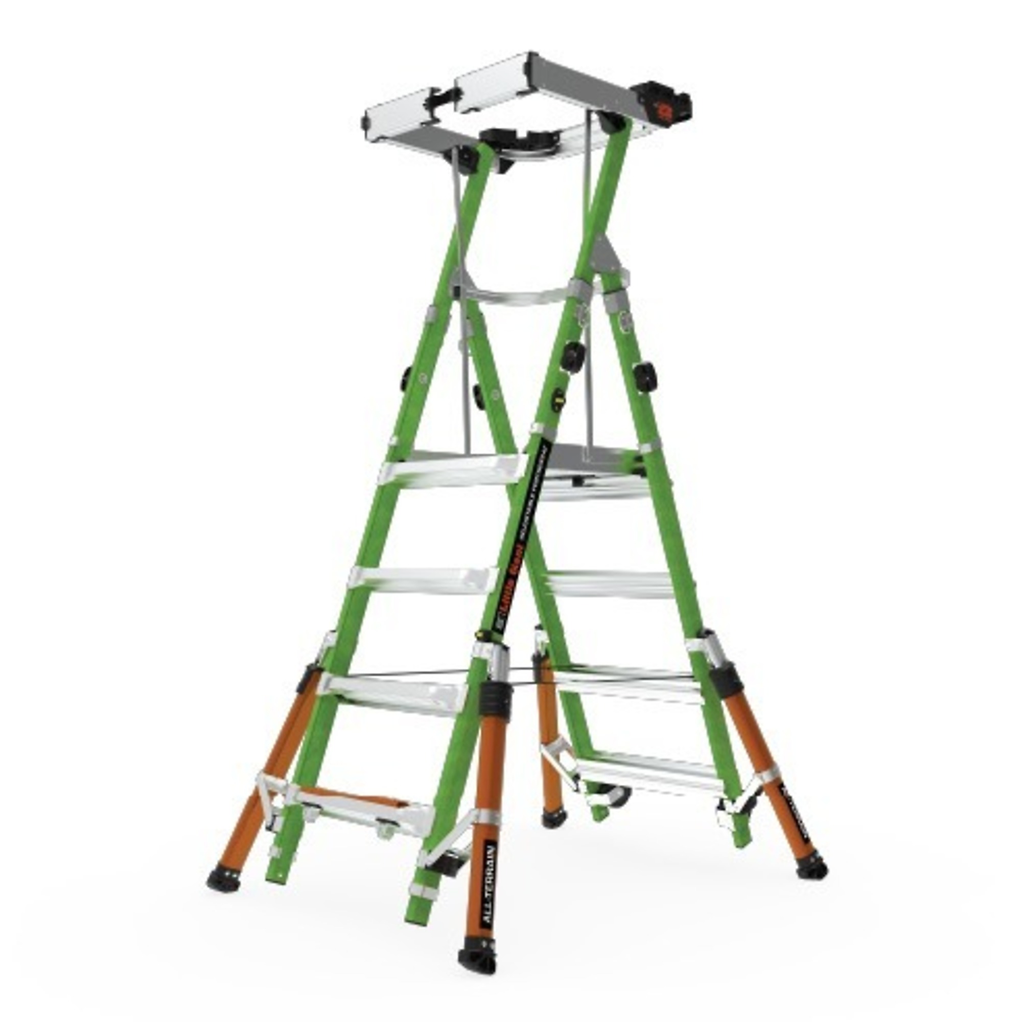Little Giant Ladder, FORTRESS AT, Adj. 4'-8' - ANSI Type IAA - 375lb ...