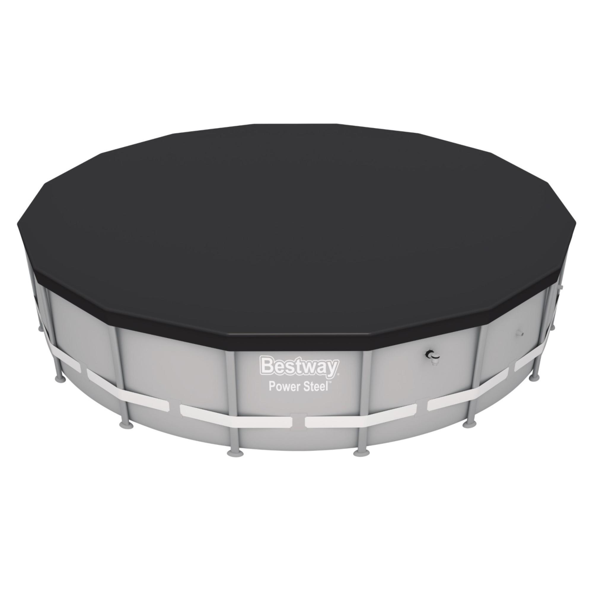Bestway Flowclear 14 Foot Pool Cover in Black for Pro Frame Pools