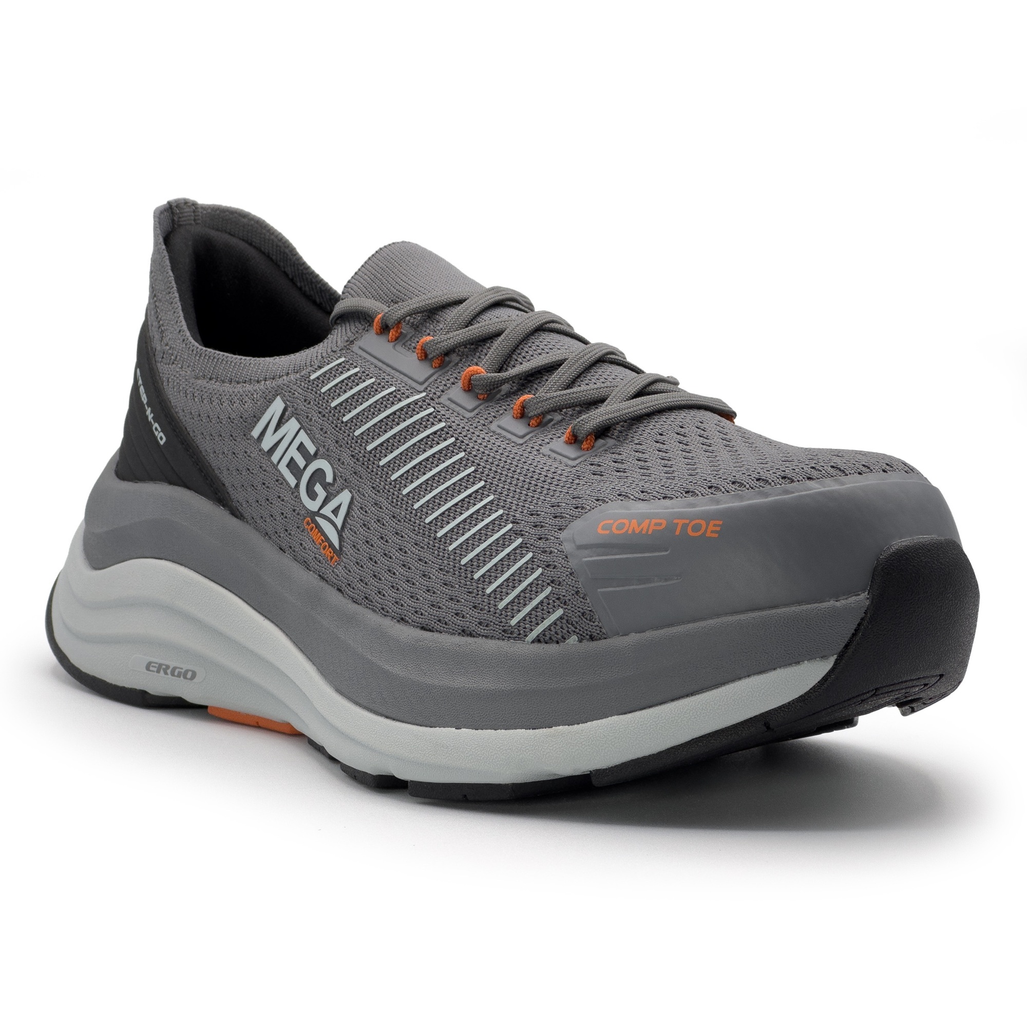 MEGA Comfort CT Toe Shoe Mens GRY SZ:92E