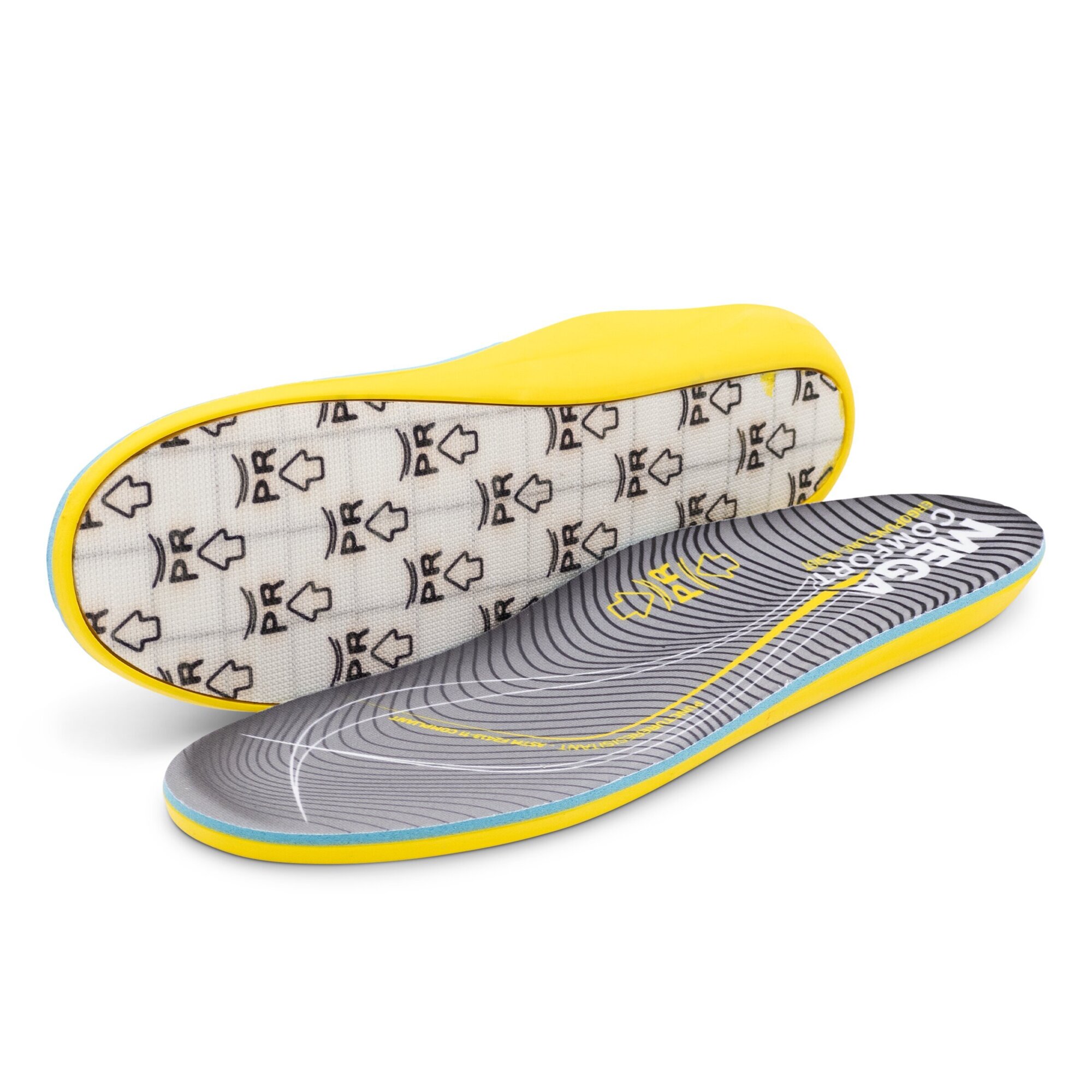 MEGA Comfort - Insole - ERGO Puncture Resistant - Unisex - Size: XS (Women's 5-7) - Model # MCPR-XS