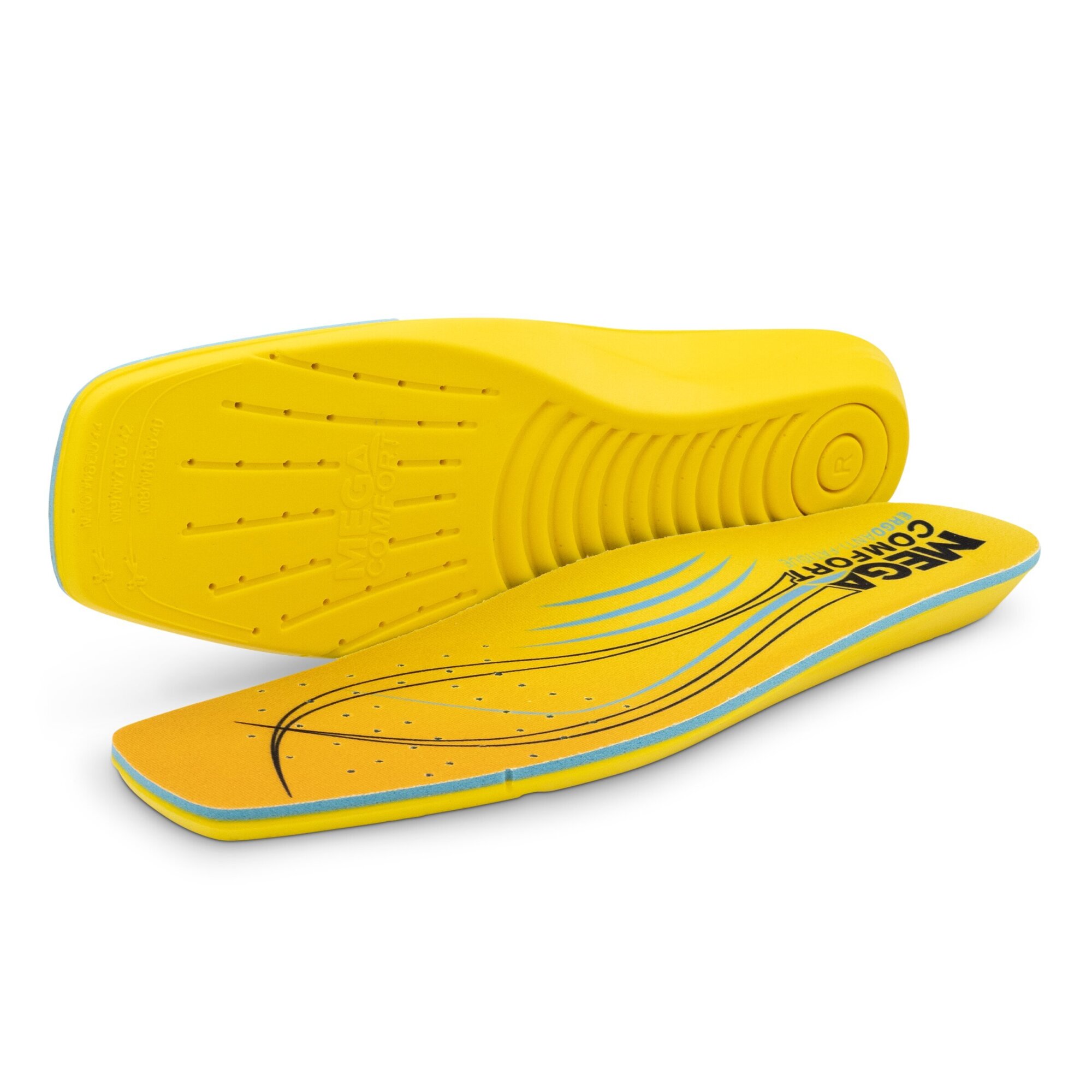 MEGA Comfort - Insole - ERGO Anti-Fatigue Square Toe - Unisex - Size: Small (Men's 6-7, Women's 8-9) - Model # MCSQ-S