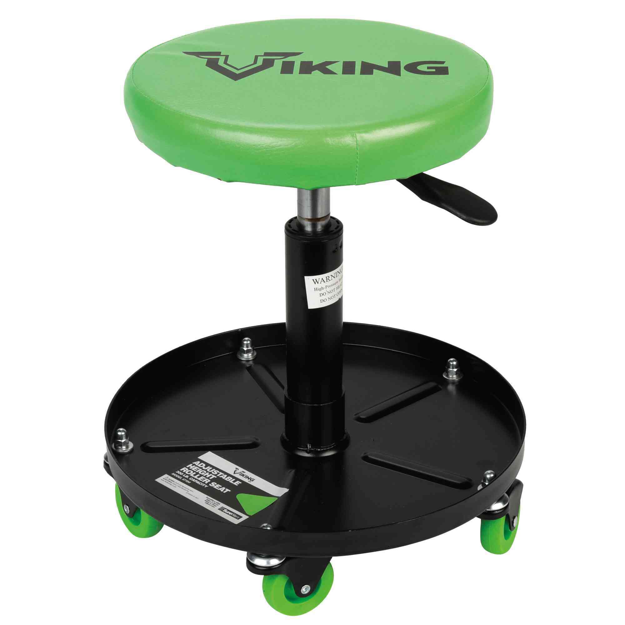 Viking by American Forge & Foundry - Mechanic's Roller Stool w/ Adjustable Height - 300 Lbs. Capacity - Model # 57104