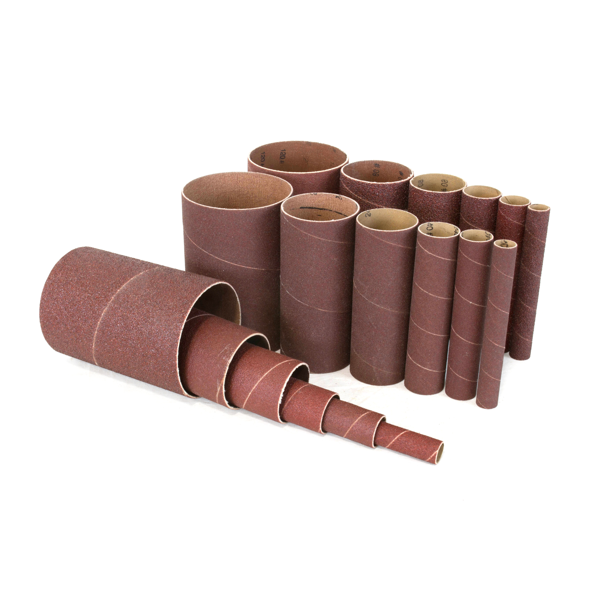 WEN 6510SPC Spindle Sanding Sleeves, Assorted Grits, 18-Pack