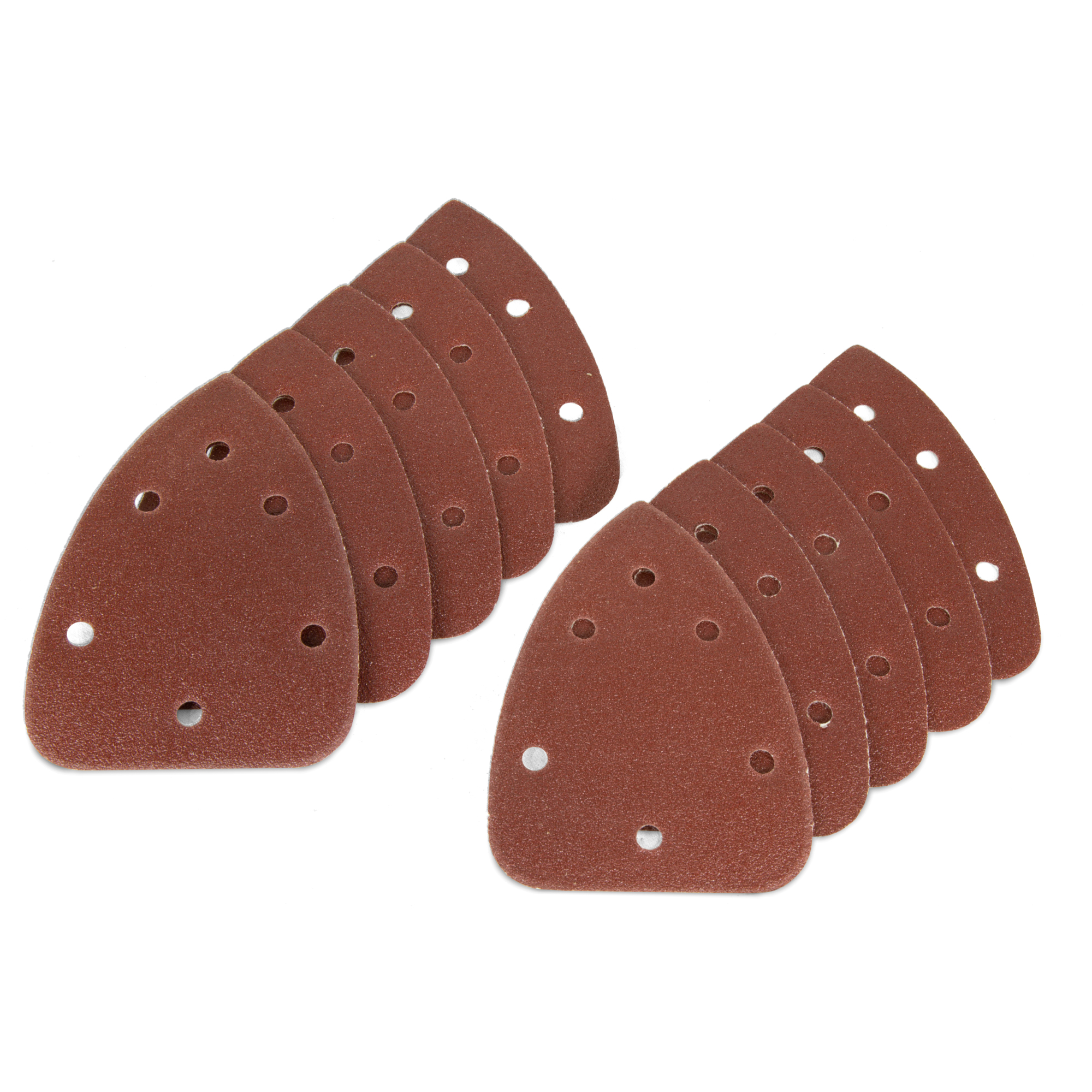 WEN 6301SP80 Detailing Palm Sander 80-Grit Hook and Loop Sandpaper (10-Pack)