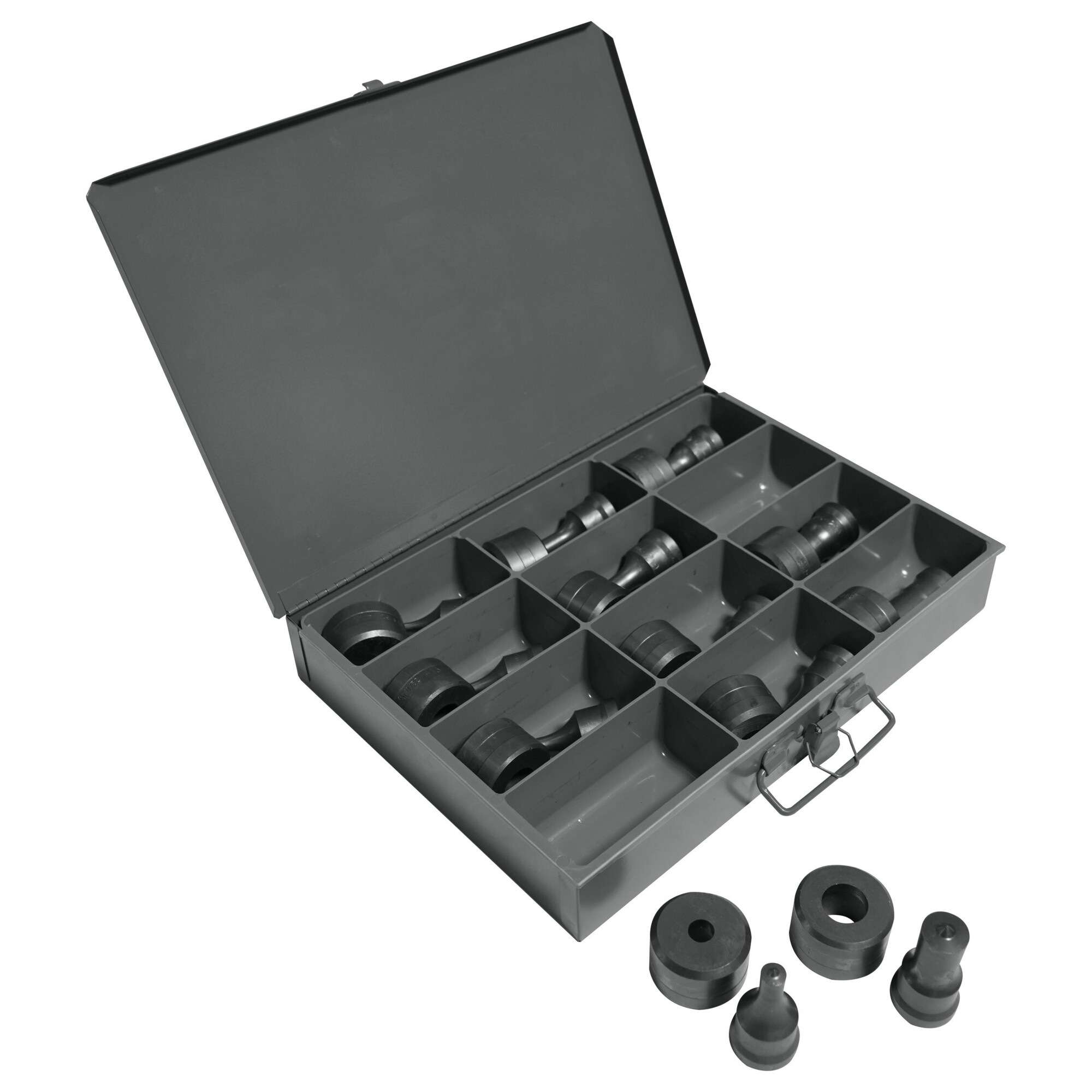 12 Piece Round Punch & Die Set with Storage Case