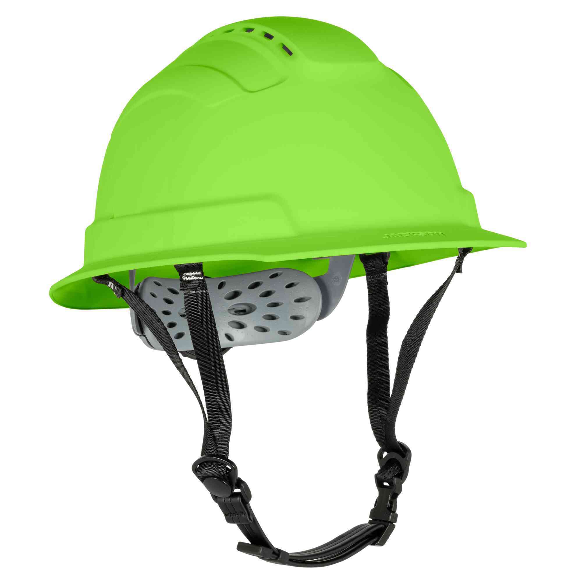Jackson Safety® - Safety Helmet - BLOCKHEAD2 Series - Full Brim - Type 2 - Vented - Hi-Vis Green - Model # 22526
