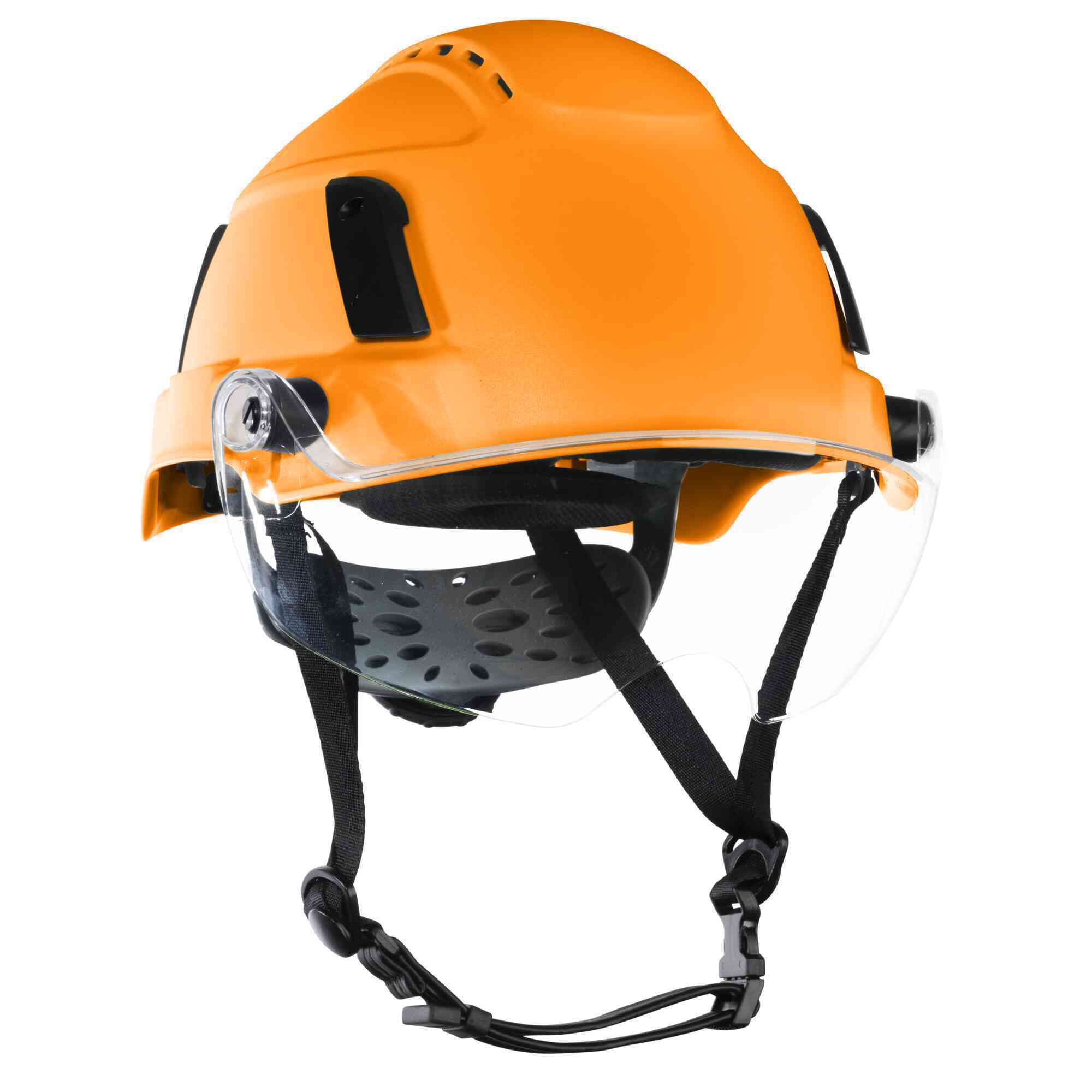 Jackson Safety - Safety Helmet - XS2-550V Series - Type 2+ - Vented - With Flip-Up Visor - Hi-Vis Orange - Model # 22173