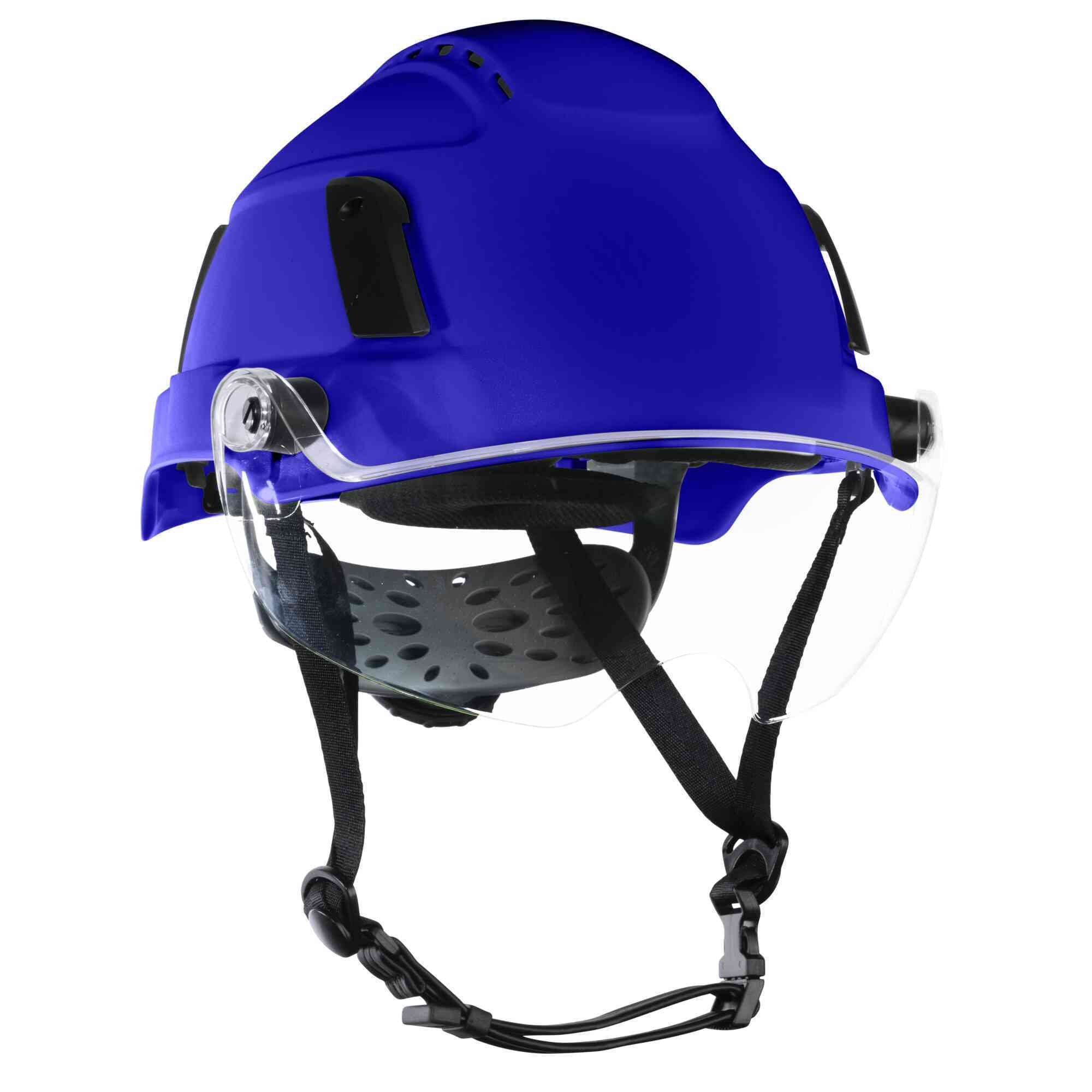 Jackson Safety - Safety Helmet - XS2-550V Series - Type 2+ - Vented - With Flip-Up Visor - Blue - Model # 22172