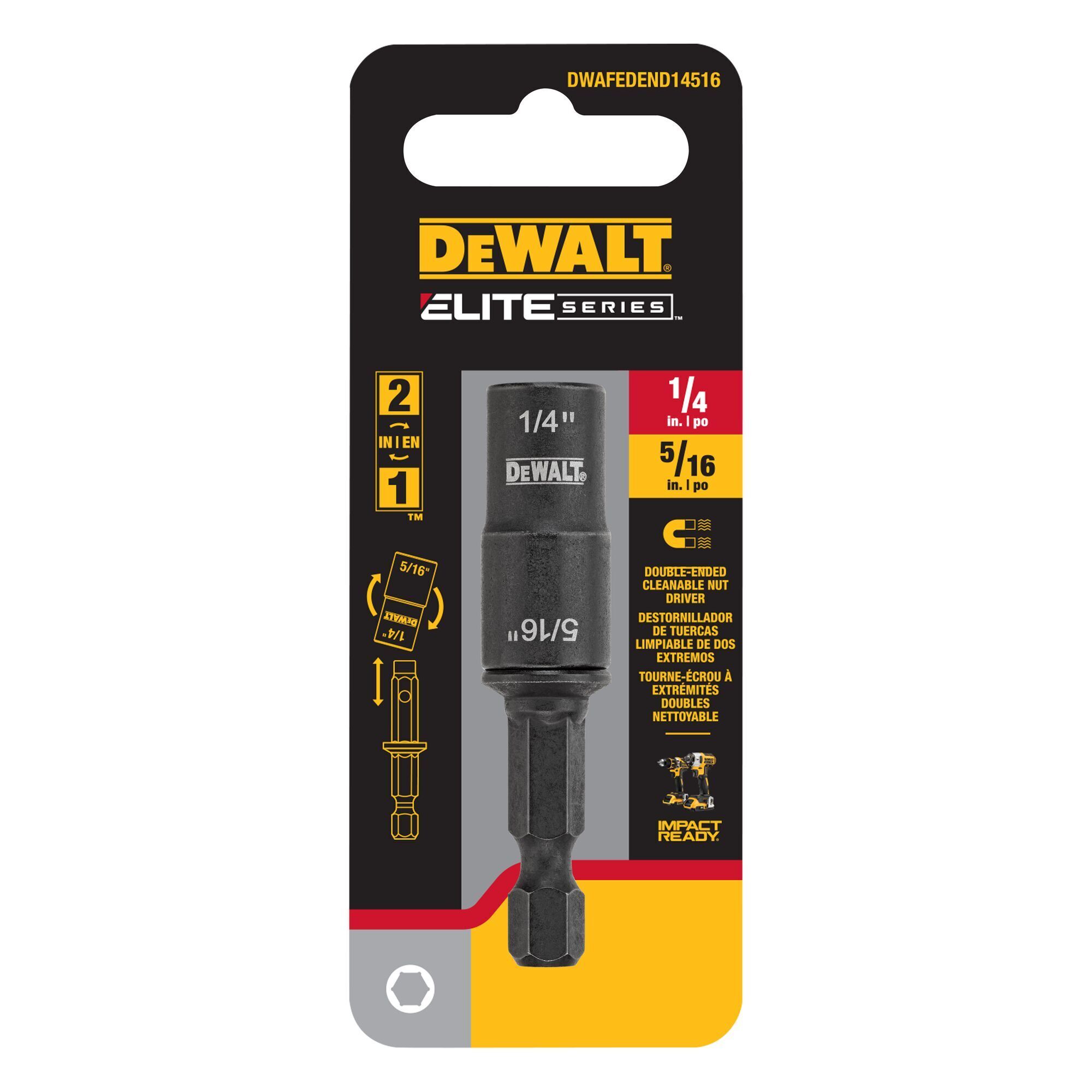 DWAFEDEND14516 DEWALT ELITE SERIES 1/4 in. + 5/16 in. Reversible Nut Driver