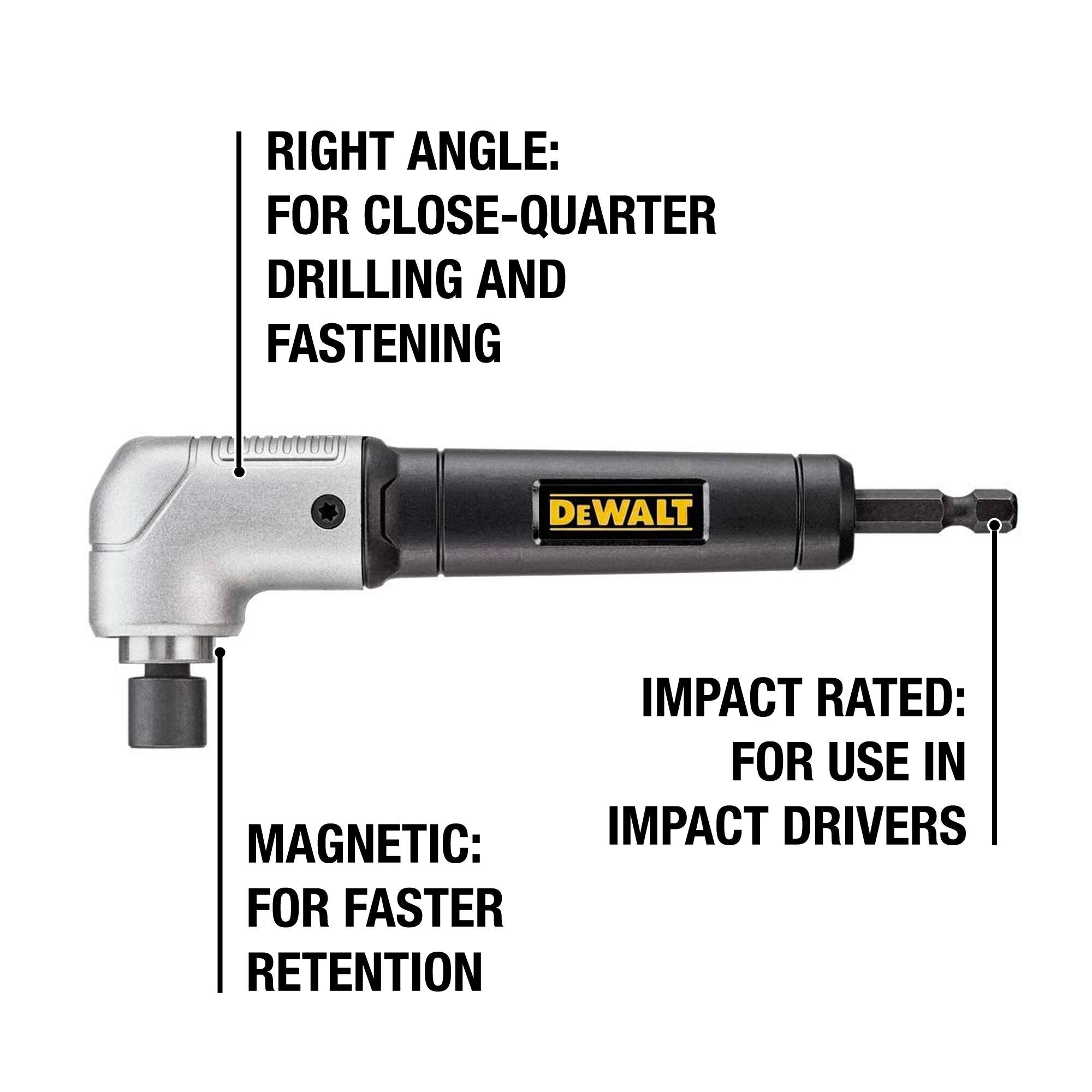 DWAFERA DEWALT ELITE SERIES RIGHT ANGLE ATTACHMENT