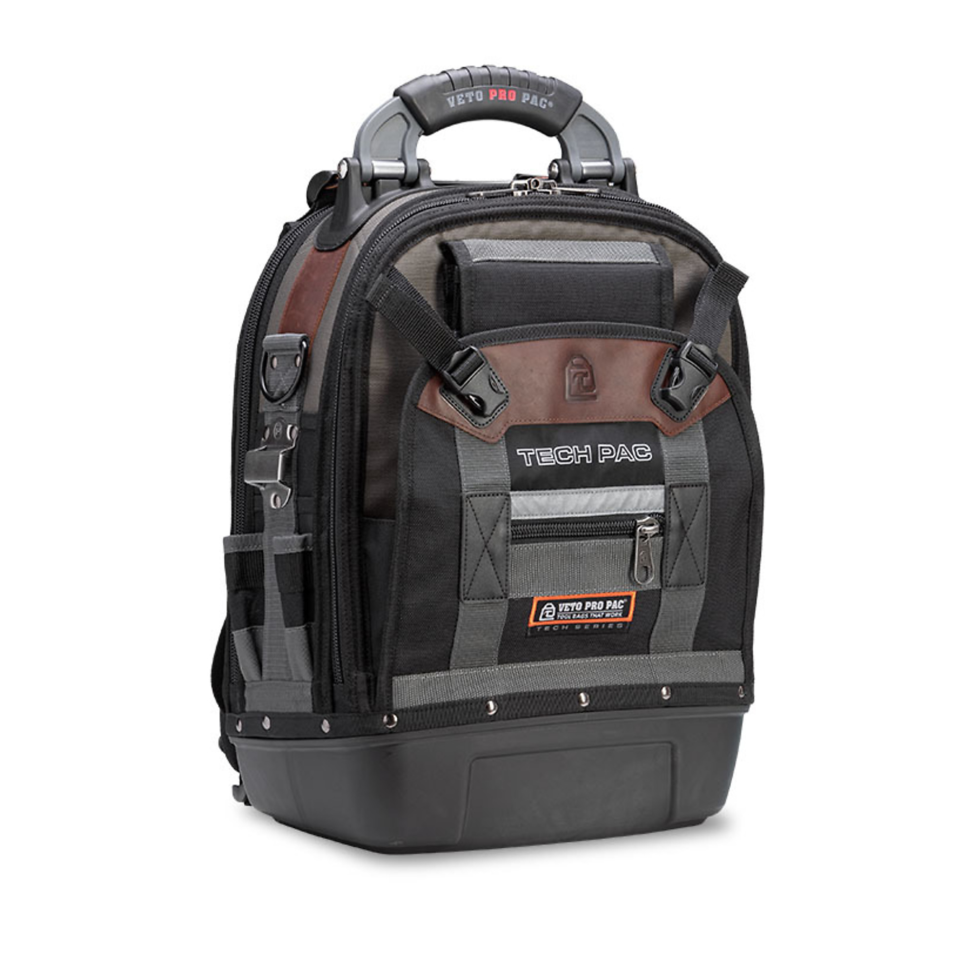 Veto Pro Pac Large Tool Backpack — Non-Tipping Design, Center Panel for Tools and Meters, Model# Tech Pac