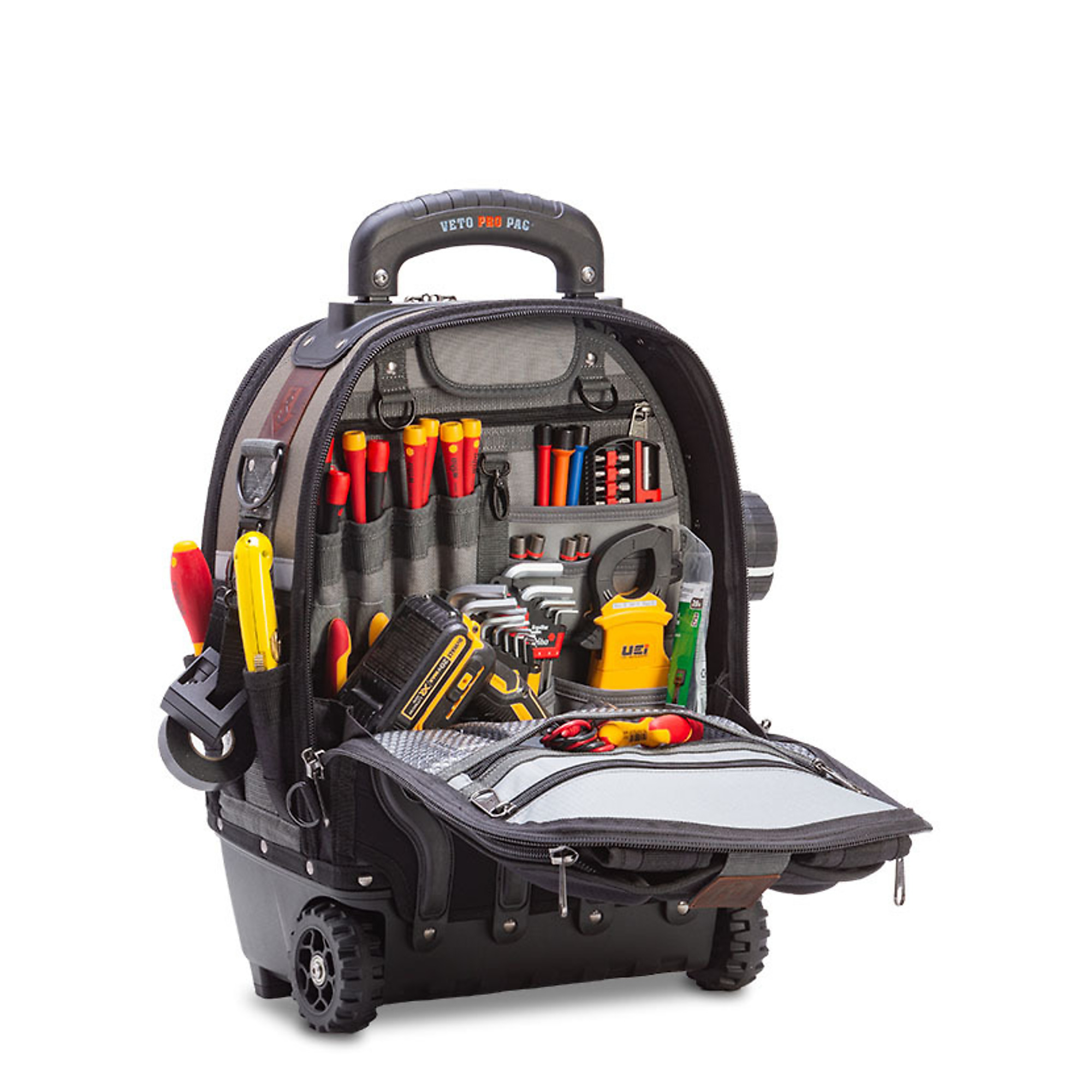 Veto Pro Pac Large Wheeled Backpack — Front Tool Panel, Removable V ...
