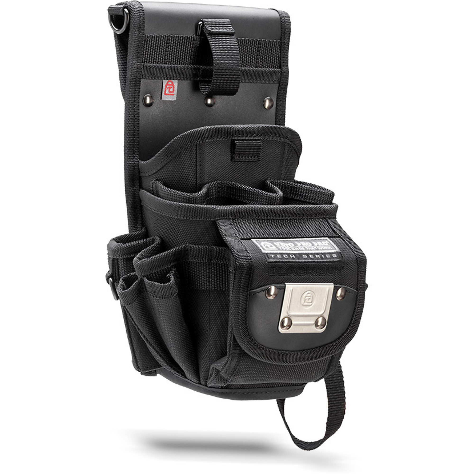 Veto Pro Pac Multifunctional Drill and Tool Pouch — 17 Pockets, Pass-Through Drill Holster, Black, Model# DP3 Blackout