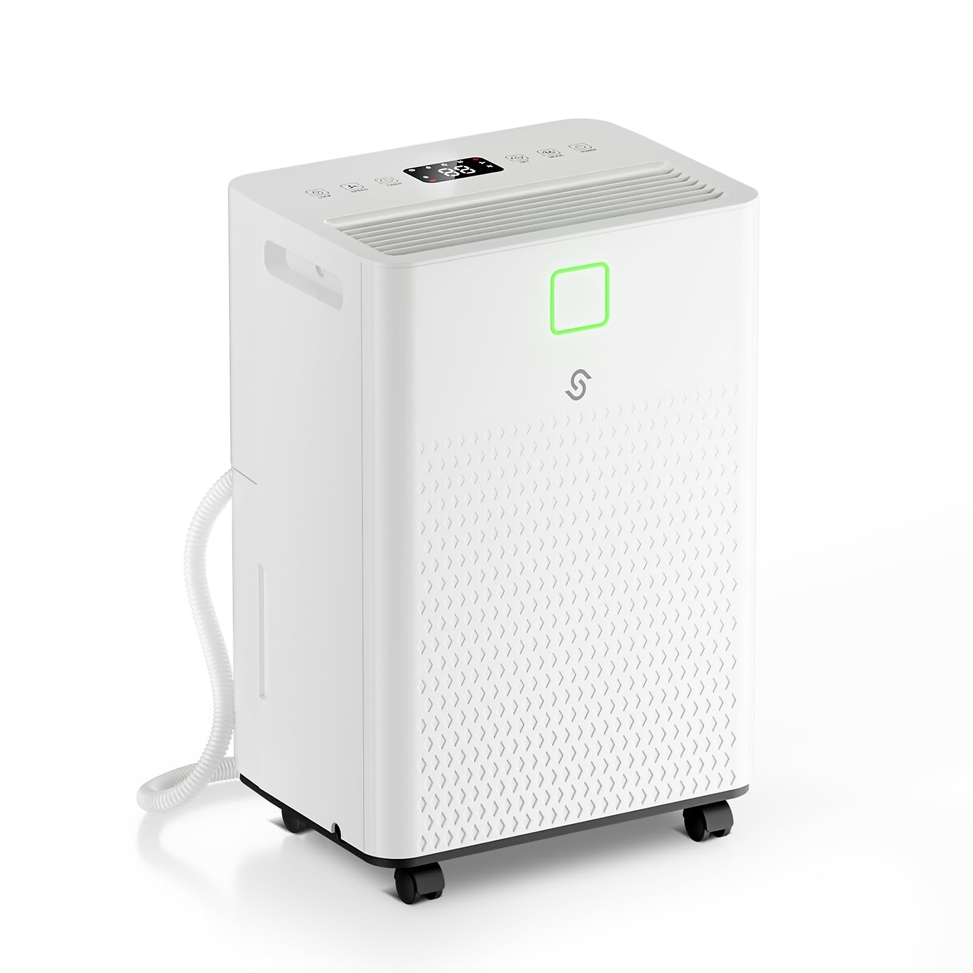 EdenDirect Residential Dehumidifier — Built-In Water Tank, Drain Hose, Water Full Alarm, Model# OL07-D008A