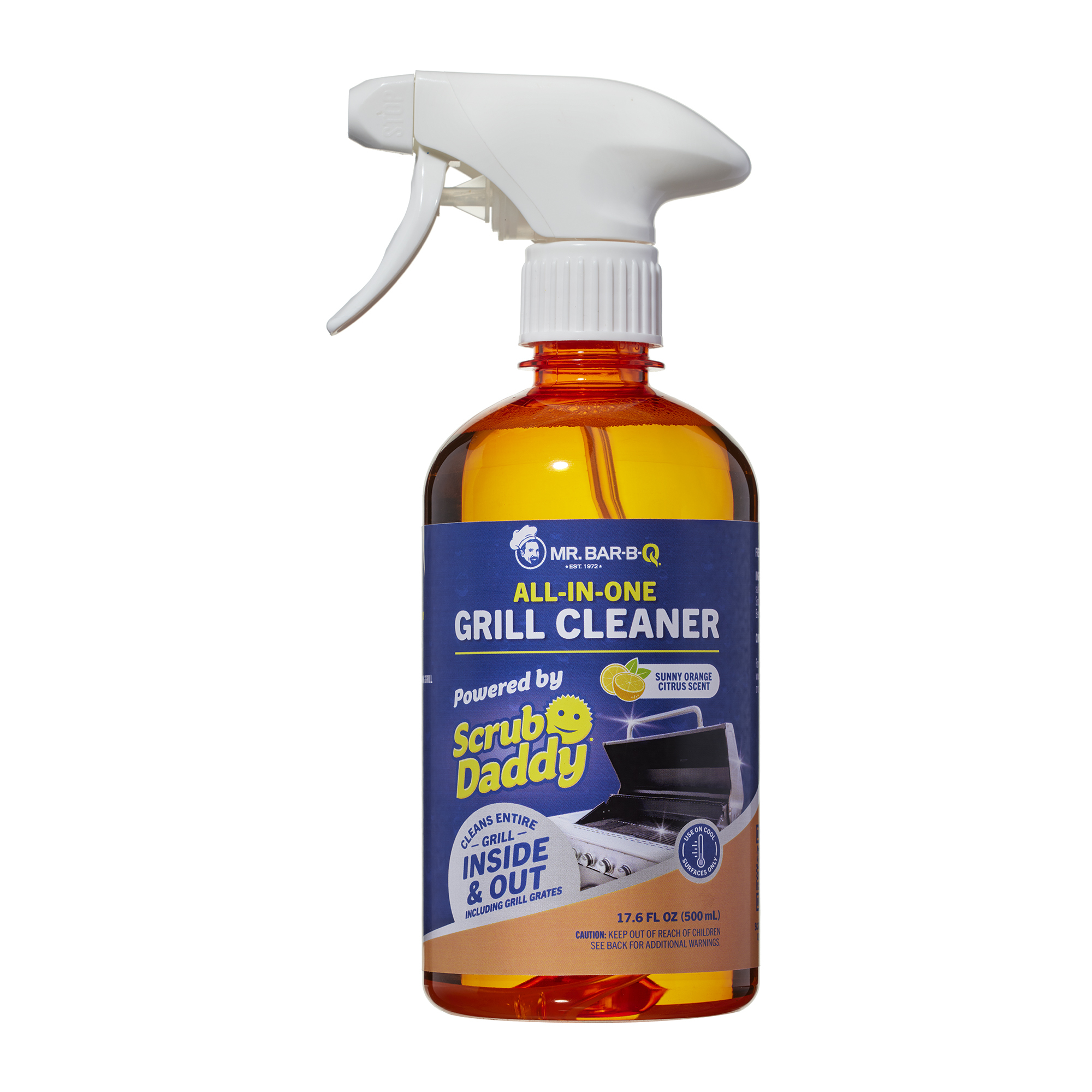 Mr. Bar-B-Q Scrub Daddy All-in-One Grill Cleaner — Paraben-Free, Phosphate-Free, Orange Citrus Scent, Model# 60410SDZ