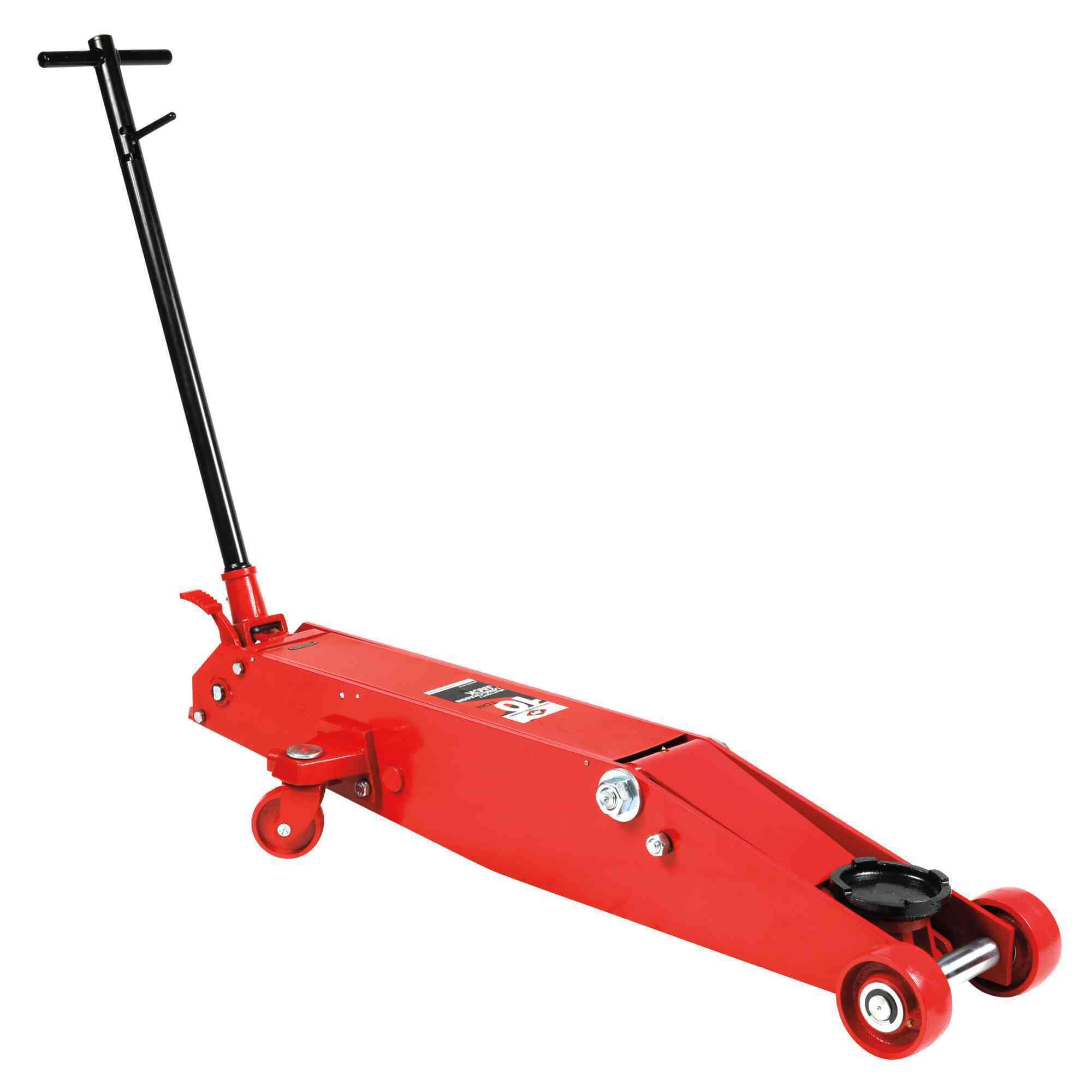 American Forge & Foundry Service Jack — 10 Ton Capacity, Long Chassis, Manual, 7in. Min Height to 23in. Max Height, Heavy-Duty, Model# 3130
