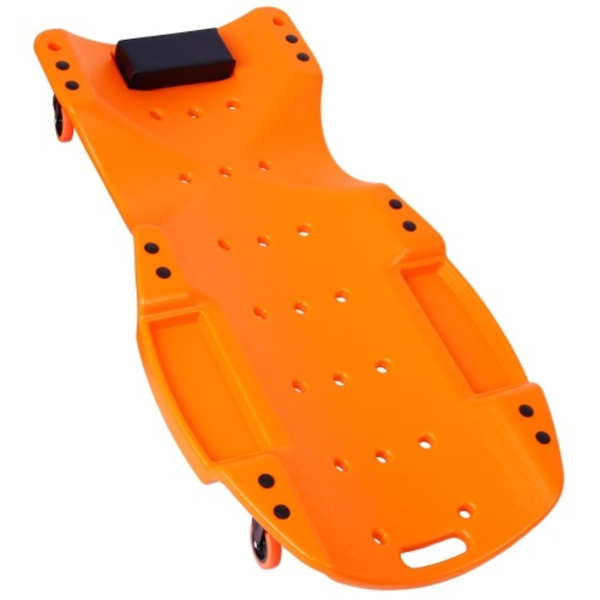 TMB Heavy-Duty Plastic Automotive Creeper — 48in., 440-Lb. Capacity, Ergonomic Design, Orange, Model# BAC-W465P144539
