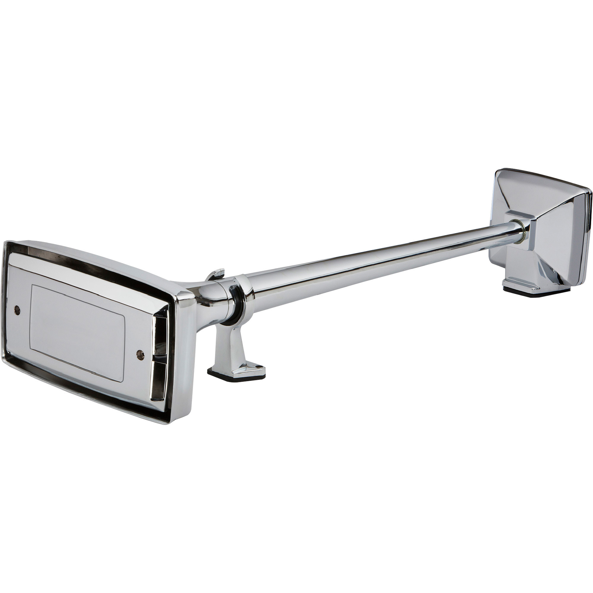 Roadmaster Train-Sounding Roof-Mount Air Horn with Support Arm, 130 Decibels, Chrome, Model# 5035