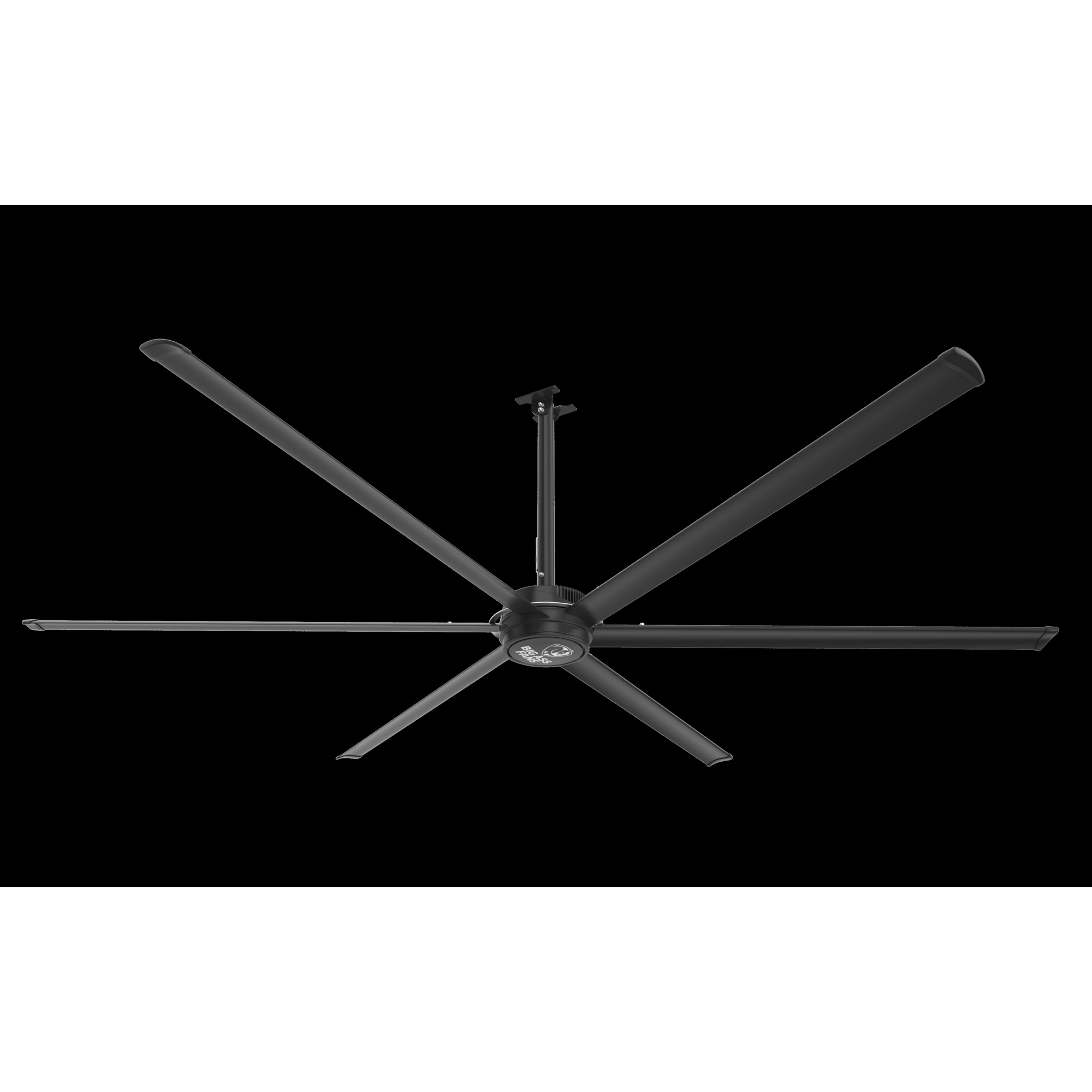 Big Ass Fans E-Series Direct Drive Ceiling Fan — 84in., Indoor, 198 RPM, Without Light, Model# F-ES2-1201A731C716S36