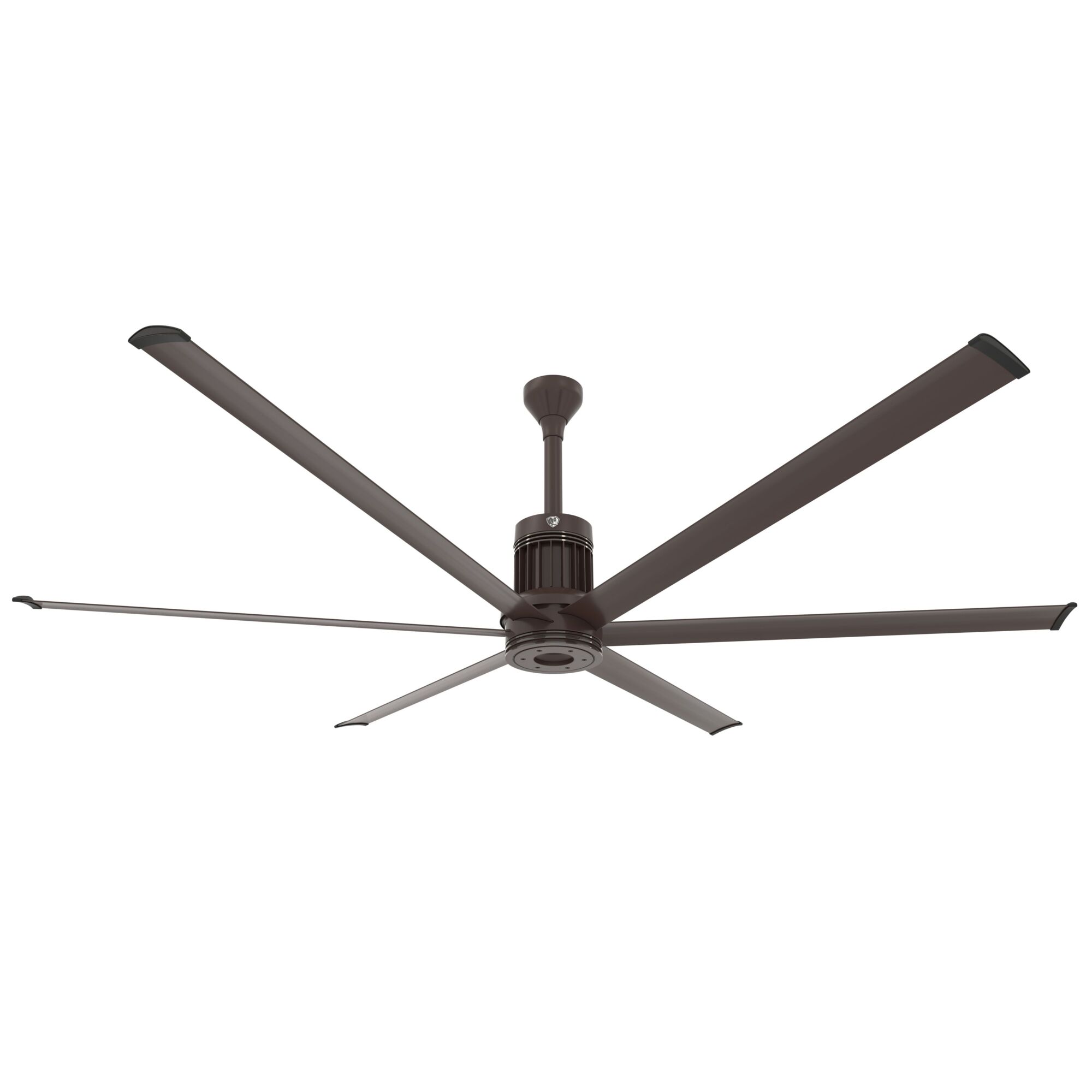 Big Ass Fans i6 Ceiling Fan — 96in., Oil Rubbed Bronze, Indoor, WiFi/BLE, 100-277V, 12in. Extension Tube, Model# MK-I61-081806A730I12