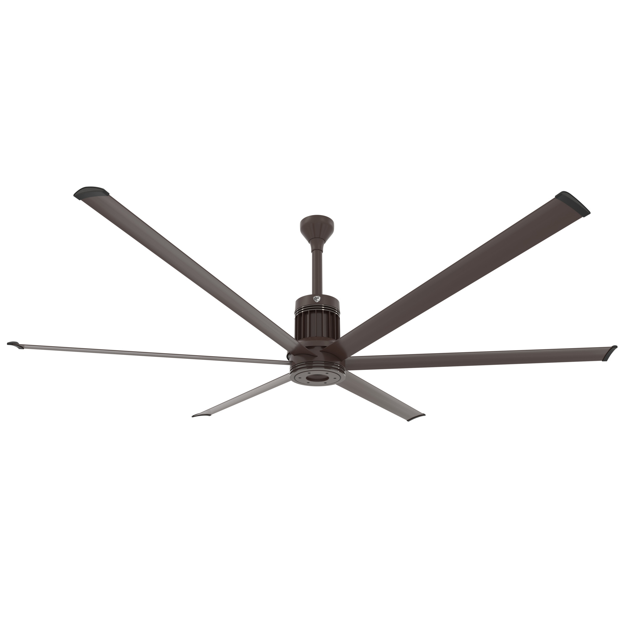 Big Ass Fans i6 Ceiling Fan — 96in., Oil Rubbed Bronze, Outdoor, WiFi/BLE, 100-277V, Ext Tube 12in., Model# MK-I61-081906A730I12
