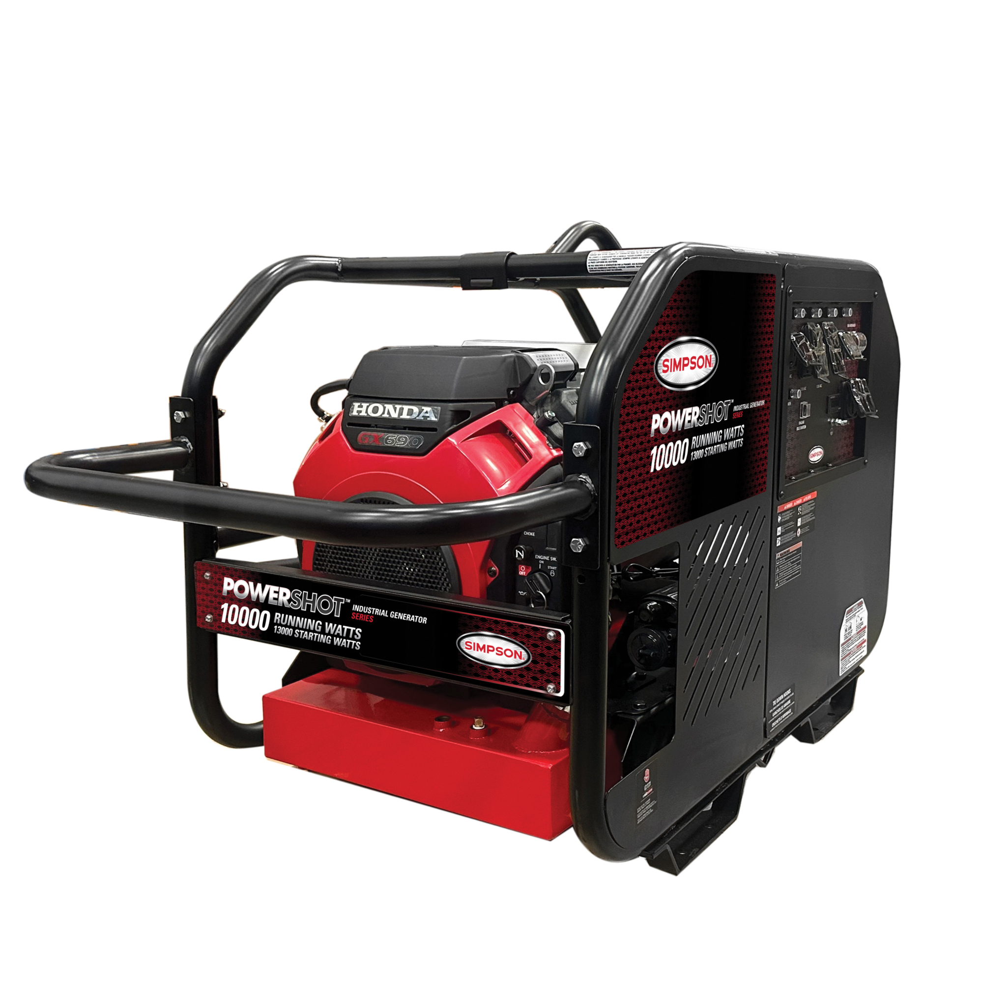 Simpson Industrial SCGH Series Generator — 1000 Watts, Honda GX630 Engine, 120V/240V, Model# 70098