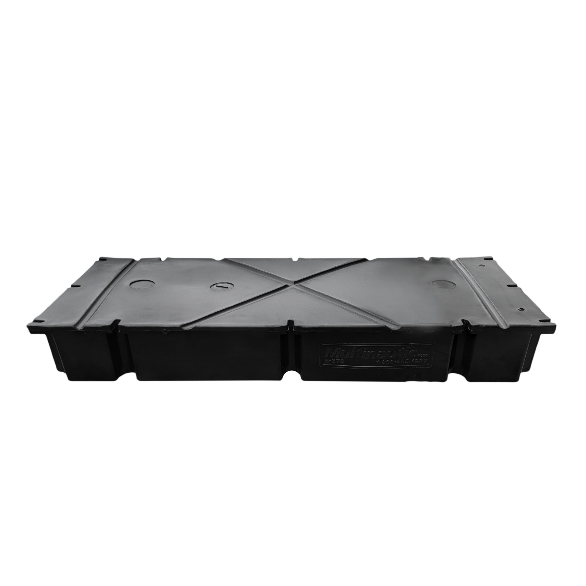 Multinautic Foam-Filled Dock Float — 24in. x 60in. x 8in., 370 Lb. Buoyancy, 12 Mounting Slots, UV Resistant, Model# 14008