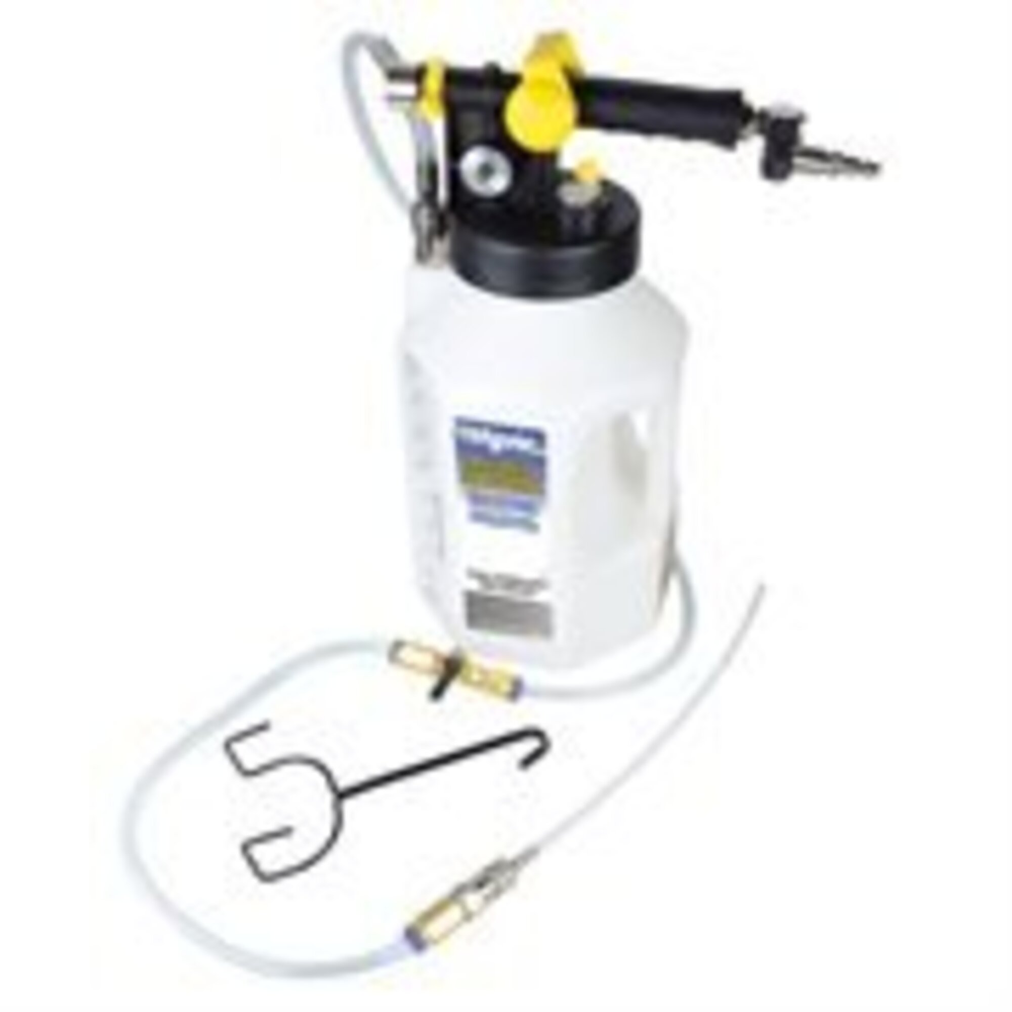 Mityvac Pneumatic Fluid Evacuation/Dispensing System — 1.2 Gal. Capacity, 30 PSI Max, Auto-Shutoff Valve, Model# MV7105