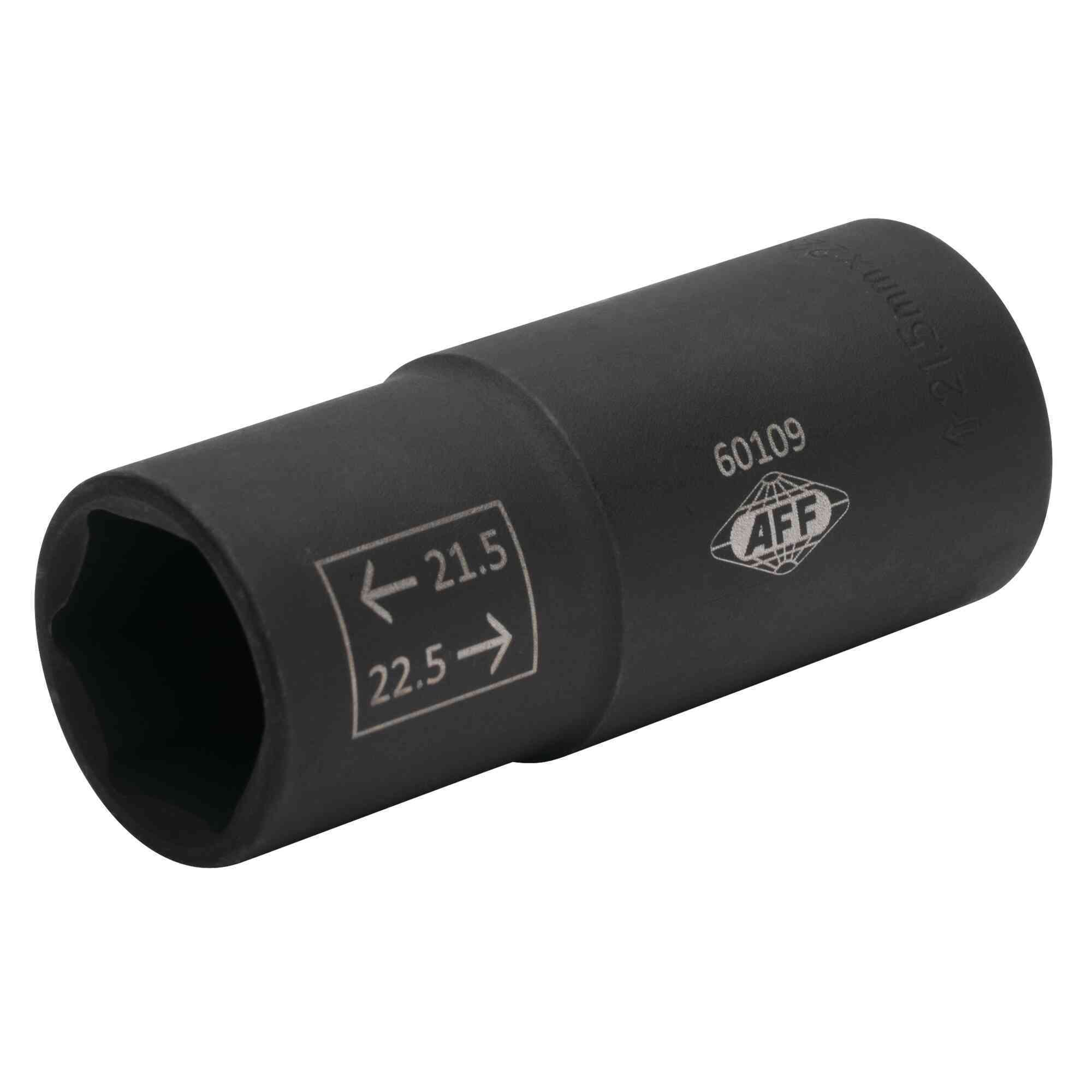 American Forge & Foundry Flip Socket — 1/2in. Drive, 21.5mm x 22.5mm, Thin Wall, Chrome Molybdenum Steel, Model# 60109