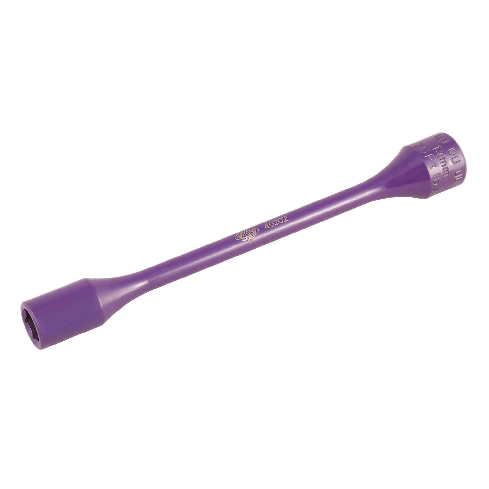 American Forge & Foundry Torque Limiting Socket — 1/2in. Drive, 14mm, 75 ft-lbs, Dark Purple, Model# 40202