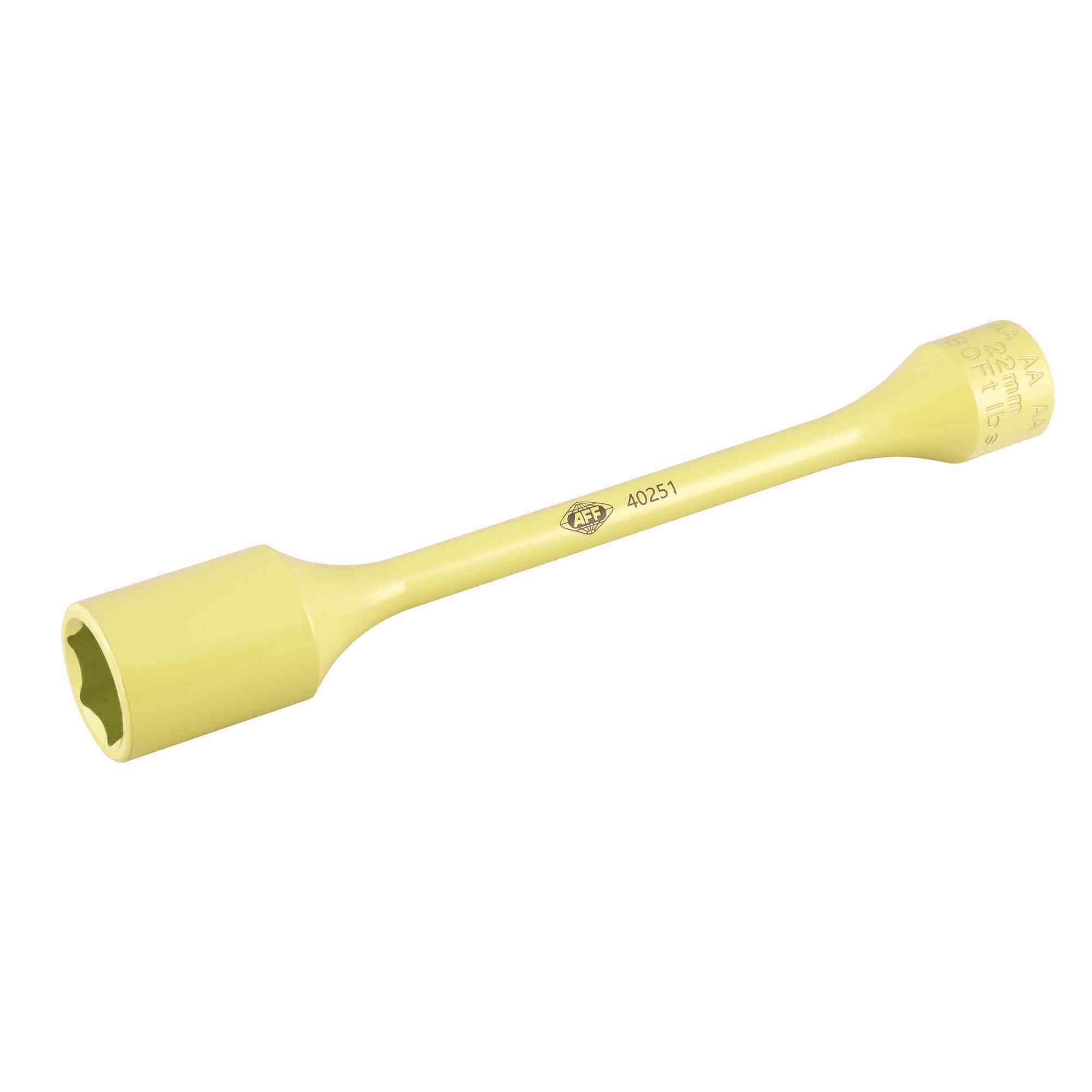 American Forge & Foundry Torque Limiting Socket — 1/2in. Drive, 22mm (7/8in.), 80 Ft/Lbs, Lemon Green, Model# 40251