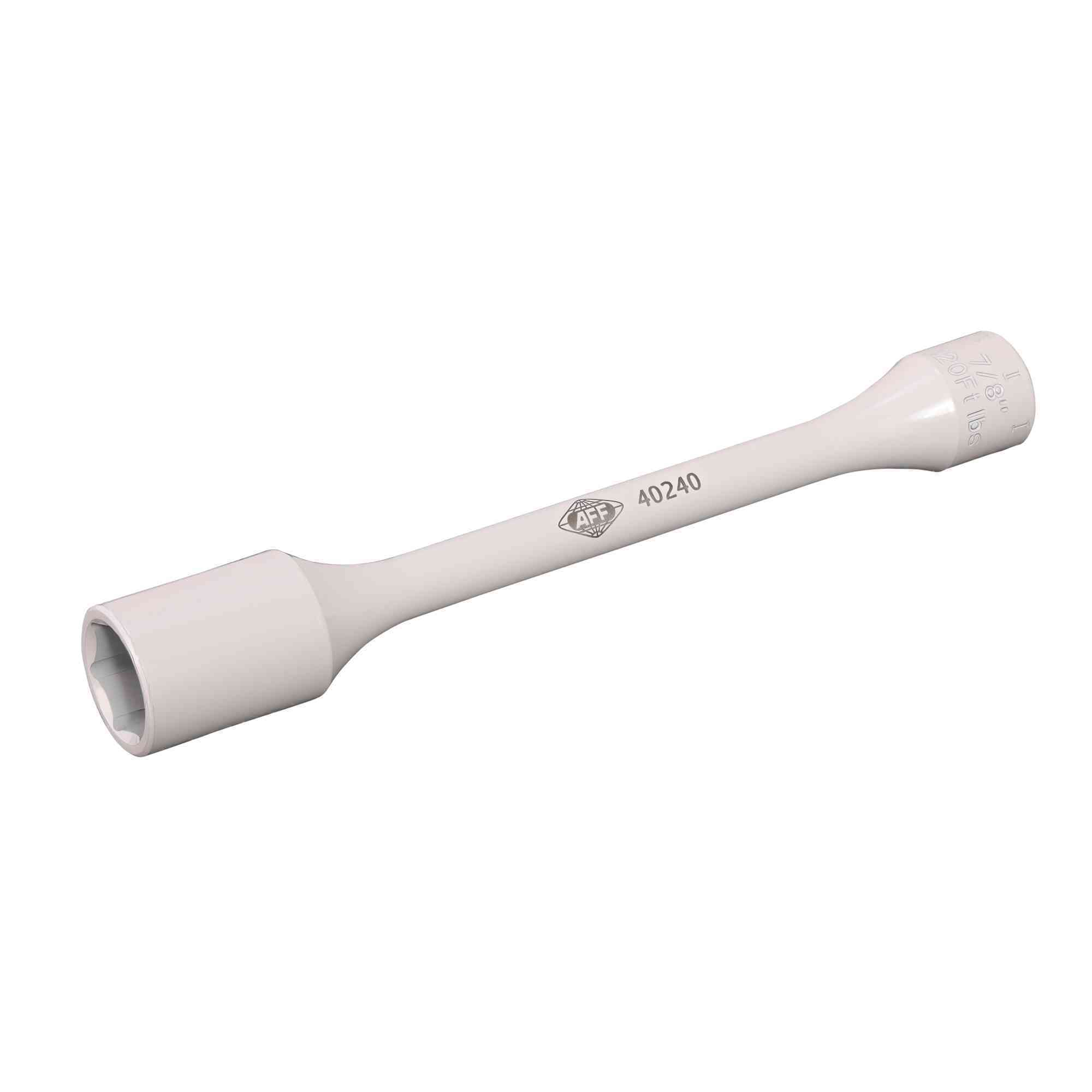 American Forge & Foundry Torque Limiting Socket — 1/2in. Drive, 22mm (7/8in.), 120 ft-lbs., White, Model# 40240