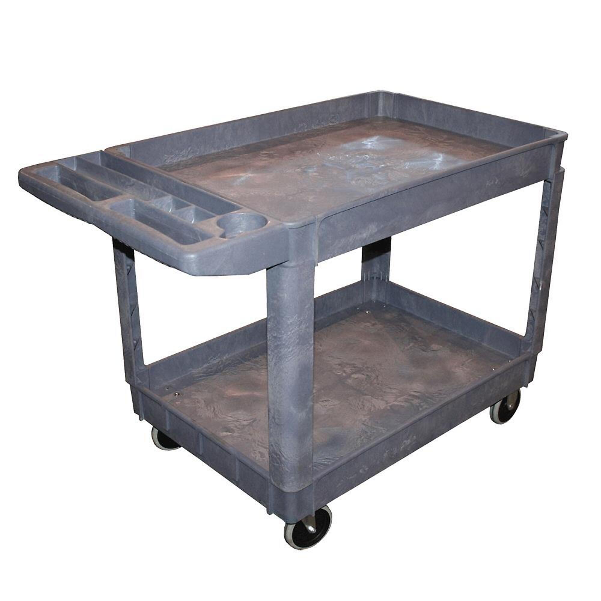 American Forge & Foundry Shop Cart — 500-Lb. Capacity, Polypropylene, 36in. x 24in. Trays, Model# 962