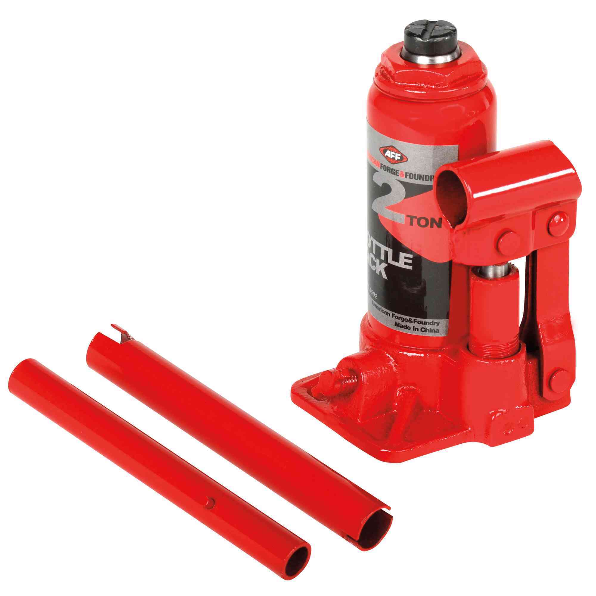 American Forge & Foundry Bottle Jack — 2 Ton Capacity, Manual, Heavy-Duty, Model# 3502