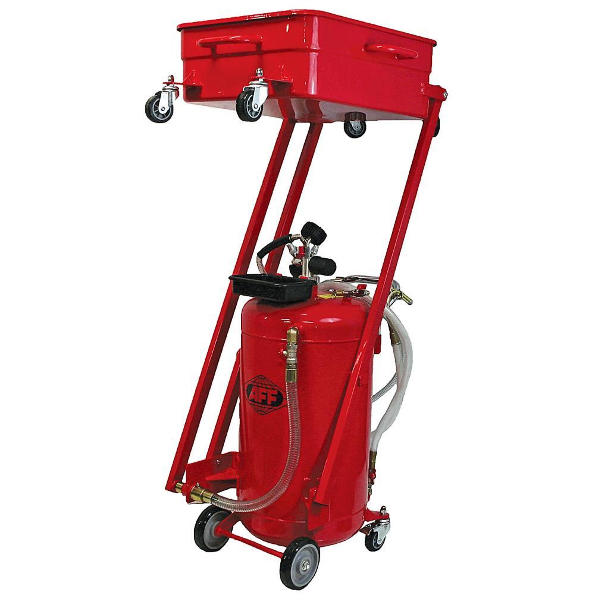 American Forge & Foundry Waste Oil Drain — 23.75 Gal. Capacity, Pressurized Evacuator with Suction Probes, Steel Recovery Tank, Model# 8888