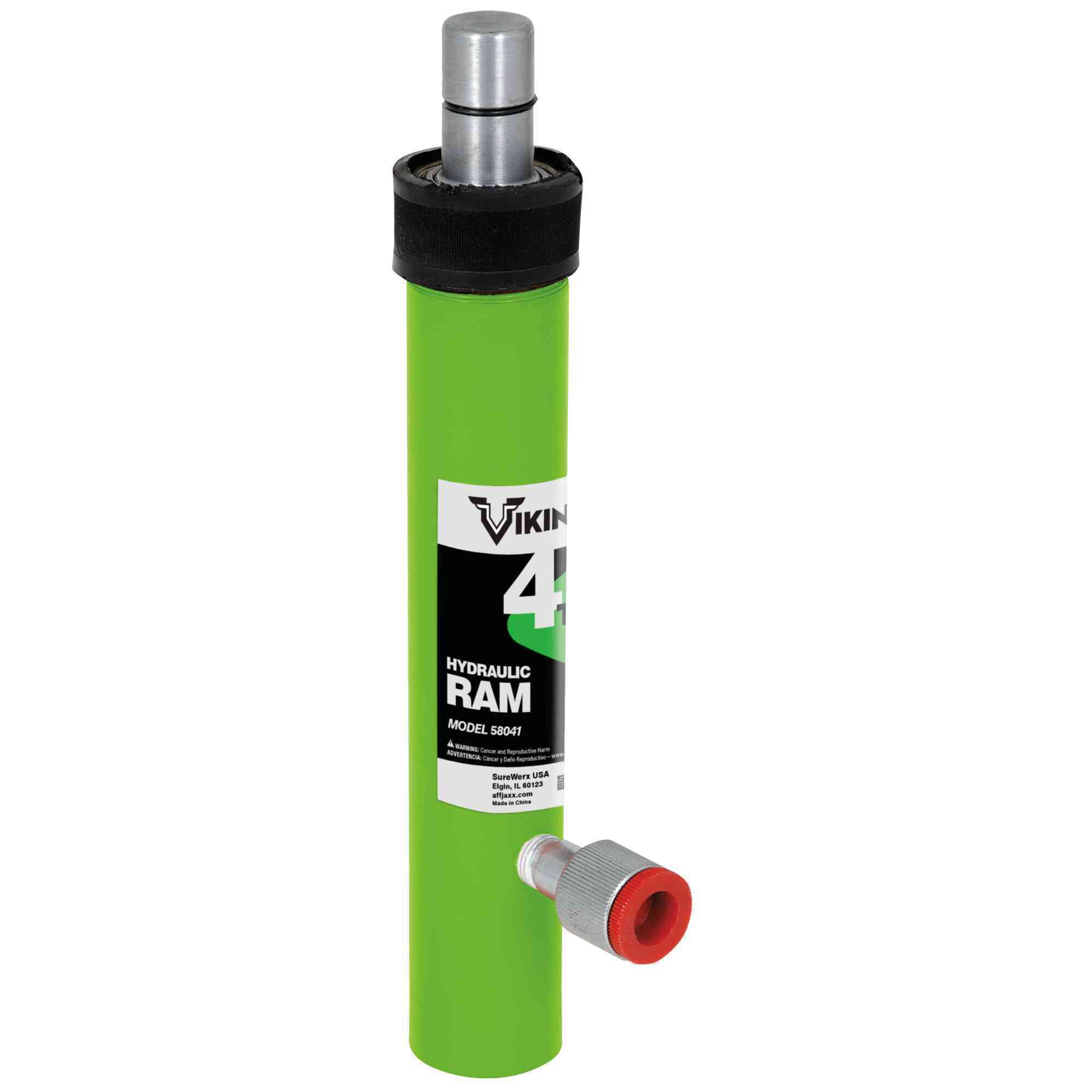 American Forge & Foundry Hydraulic Ram — 4 Ton Capacity, 10.5in. Compressed Length, 15.24in. Extended Length, 4.75in. Stroke, Model# 58041