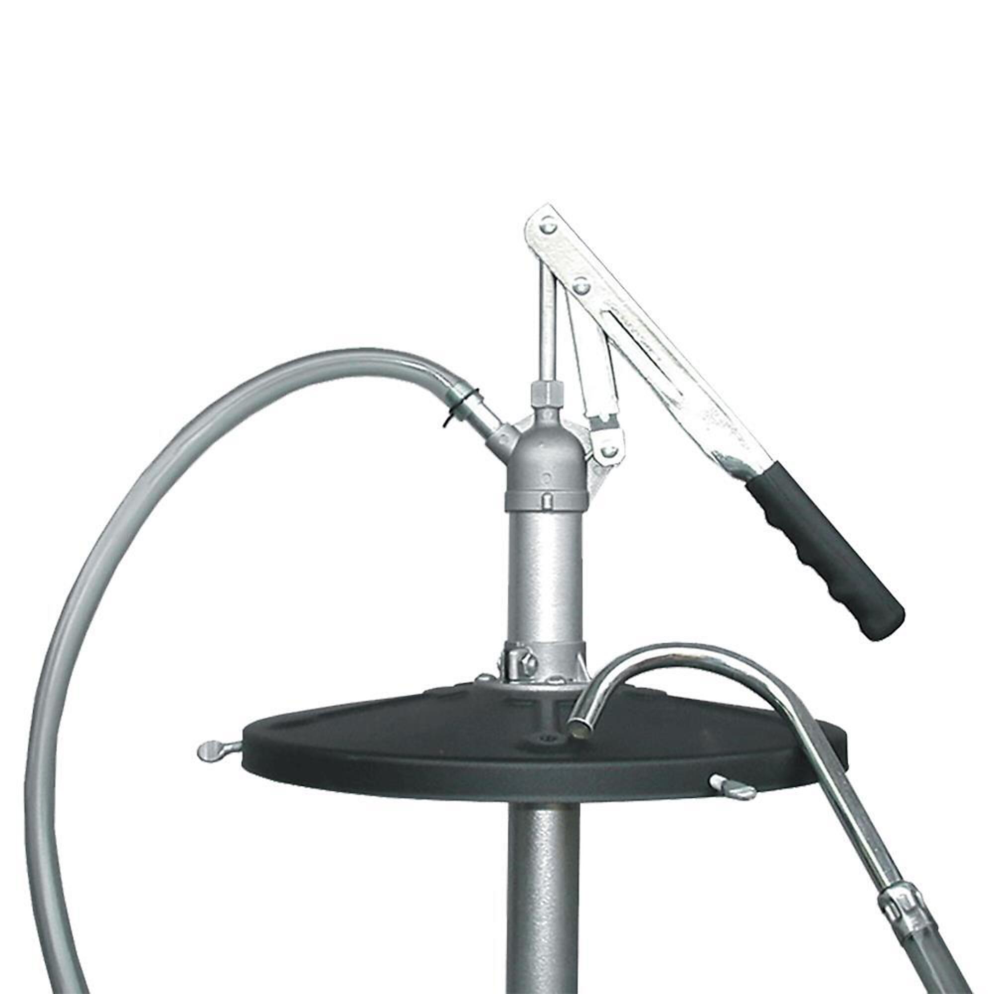American Forge & Foundry Lever Action Bucket Fluid Pump — 16 Gal., Includes 48in. Fuel-Resistant PVC Hose with Nozzle, Differential Fluids or Heavier Oils, Model# 8051