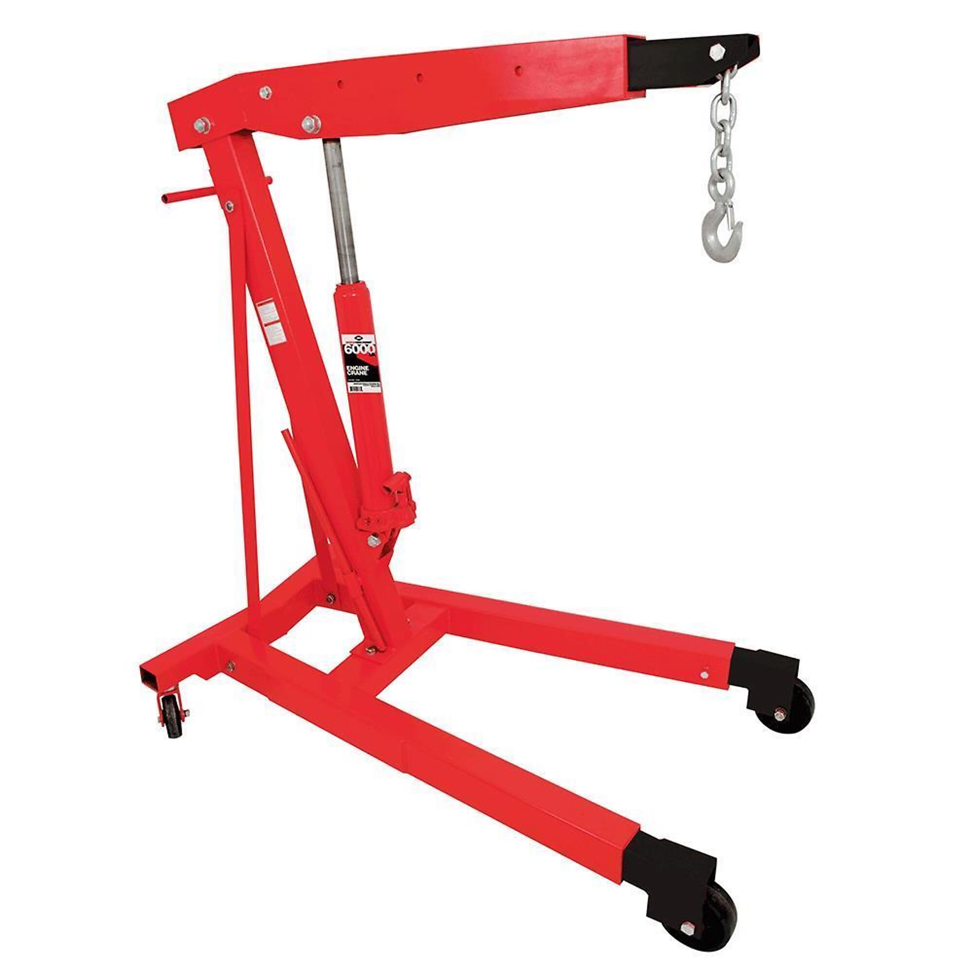 American Forge & Foundry Engine Crane — 3 Ton Capacity, Heavy-Duty, Telescopic Boom, Model# 3584