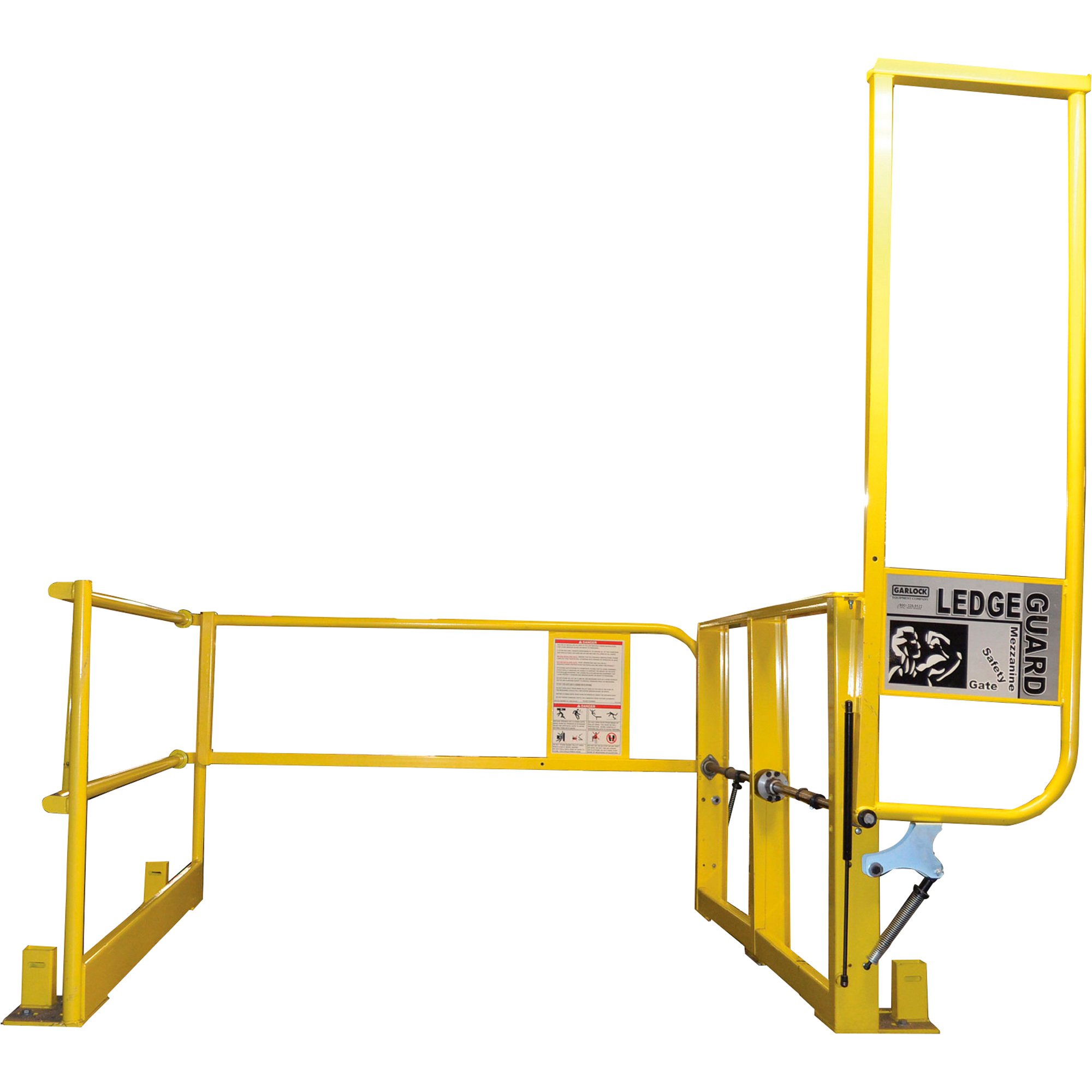 Garlock Ledgeguard Mezzanine Gate — 57in.L x 75in.W x 65in.H, Model ...