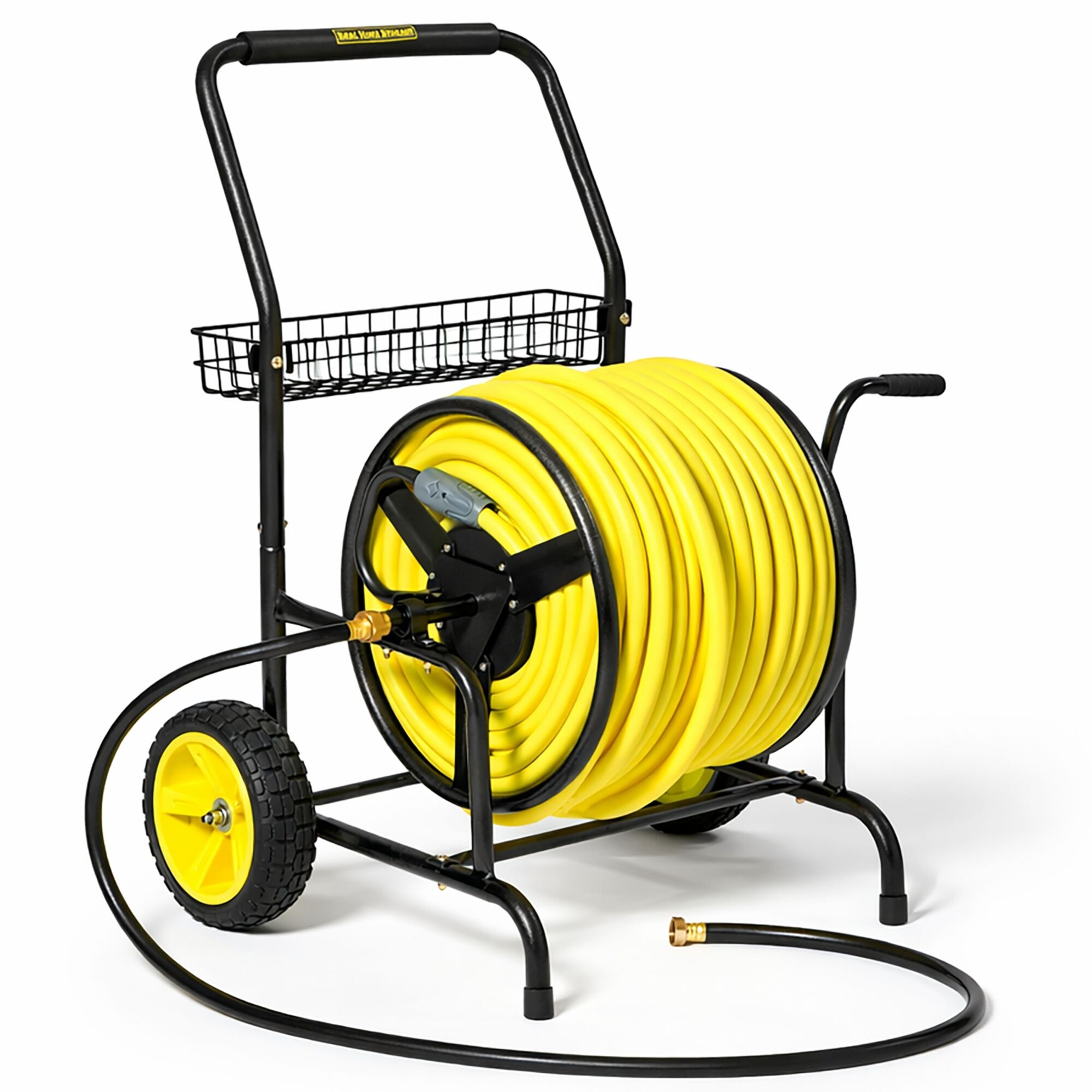 Real Hose Storage Professional Hose Cart — 300ft. Capacity, Powder-Coated Steel, 2 Wheels, Model# HC2-PRO-6