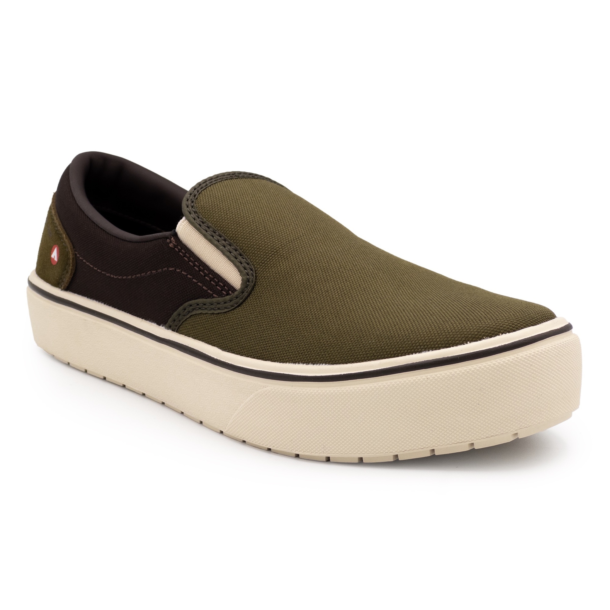 Airwalk Venice Men's Canvas Slip-On Safety Shoes — Composite Toe