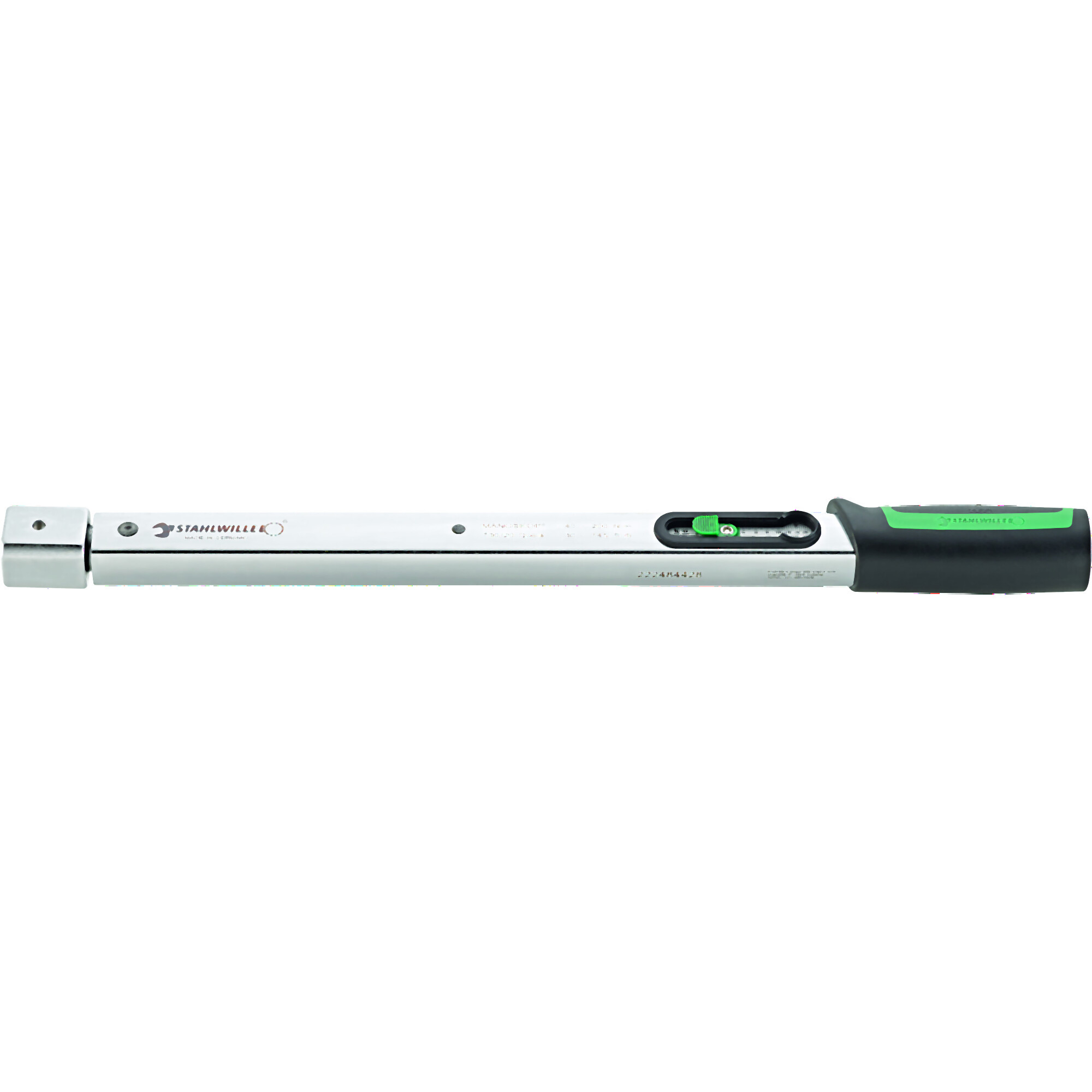 Stahlwille Manoskop Torque Wrench — 40-200 Nm, 455mm Length, Dual Scale, QuickRelease Safety Lock, Model# 730