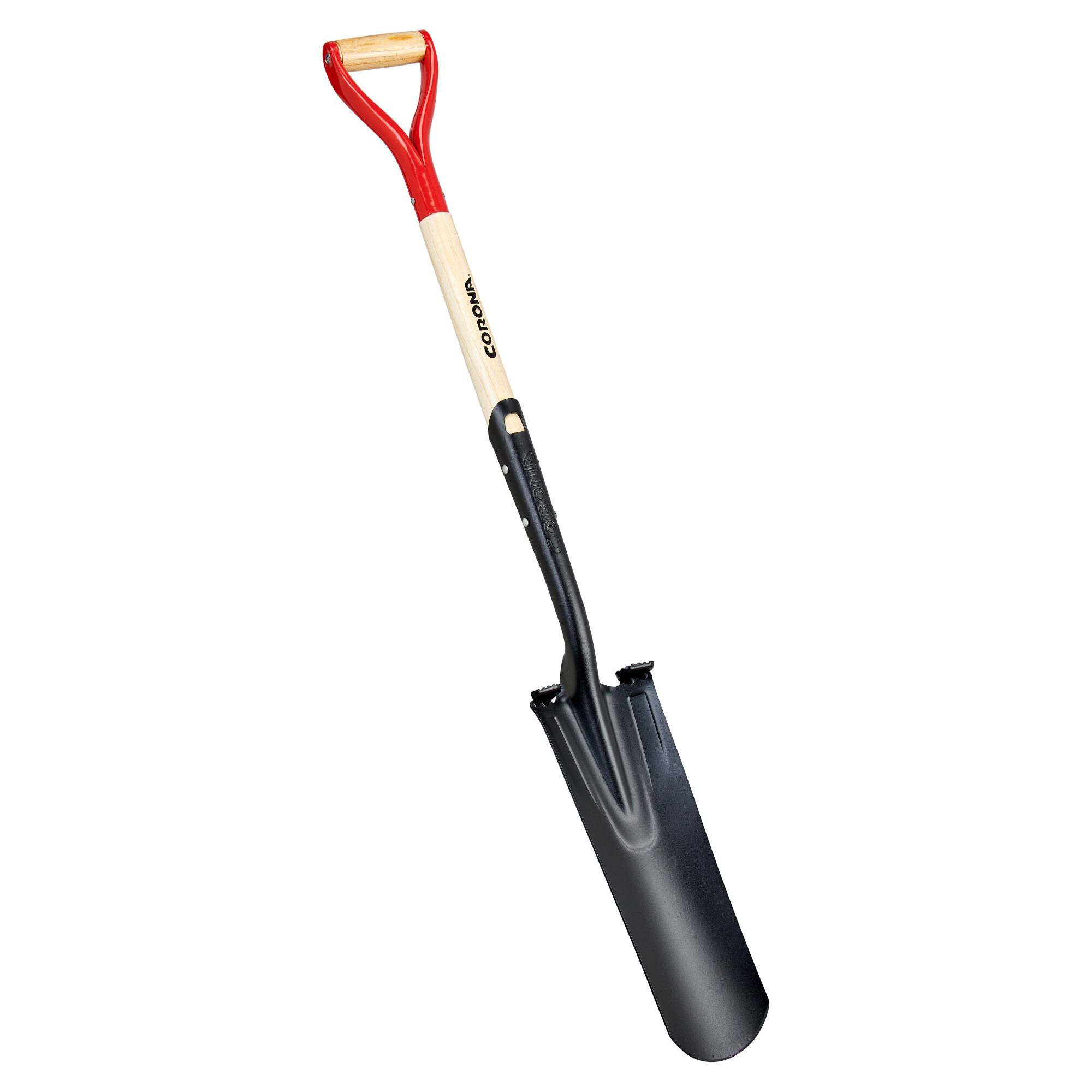 Corona Boron Steel Drain Spade Shovel — 14-Ga., Hardwood Handle, Model# SS16301