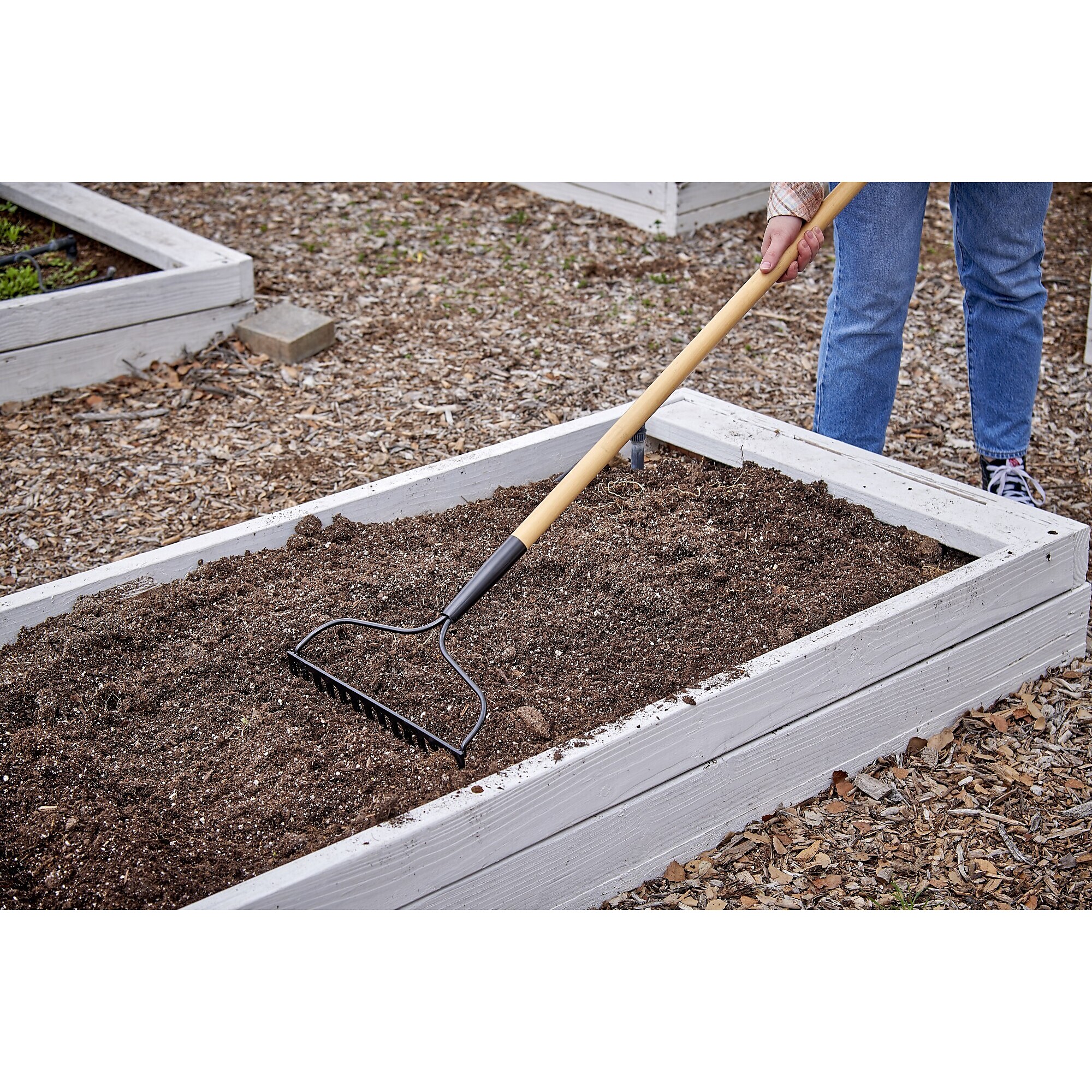 Corona Bow Head Rake, 14 in. Head, 14 Tines, Wood Handle RK 10000 ...
