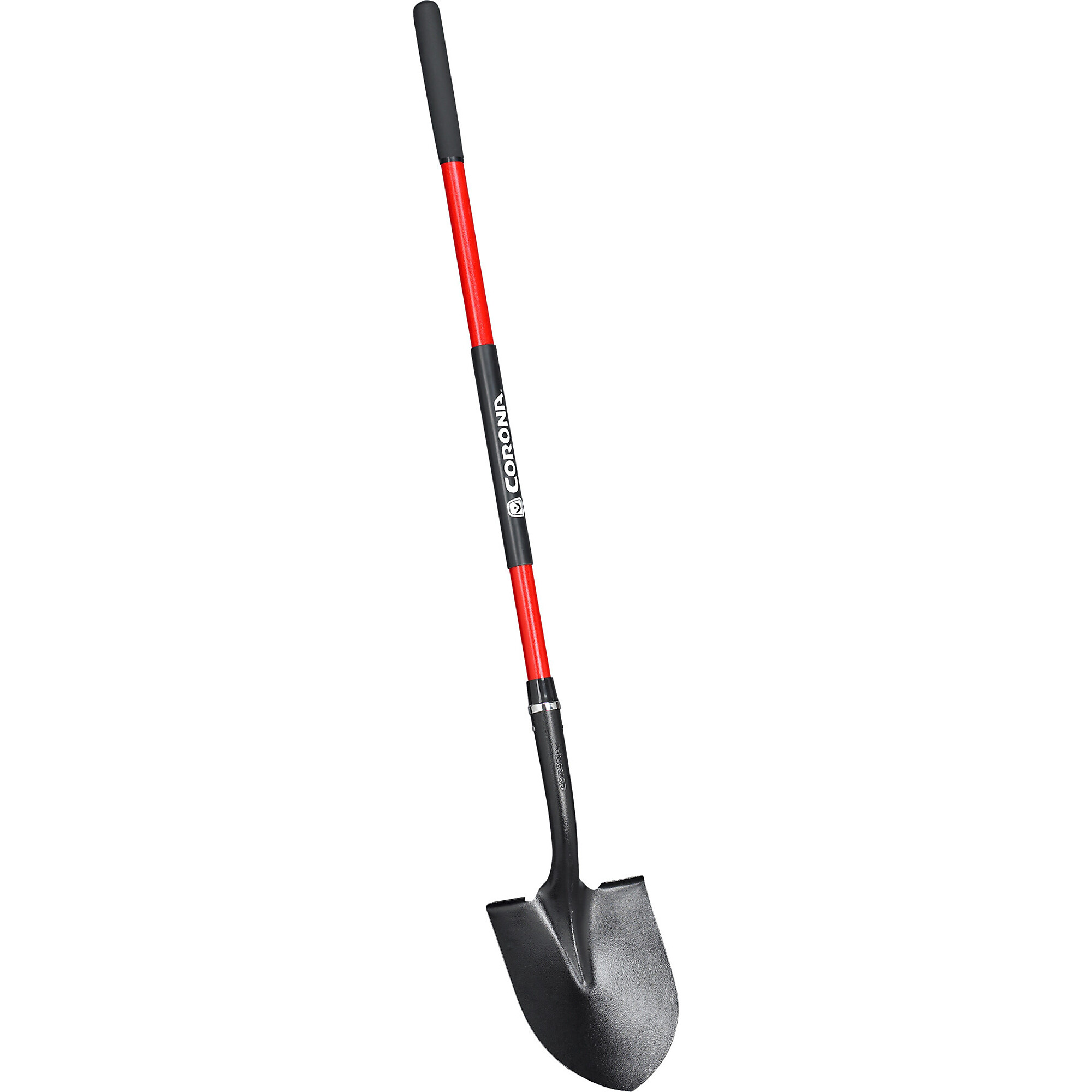 Corona Round Point Shovel — 14-Gauge, 12in. Head, 48in. Fiberglass Handle, Model# SS 30020