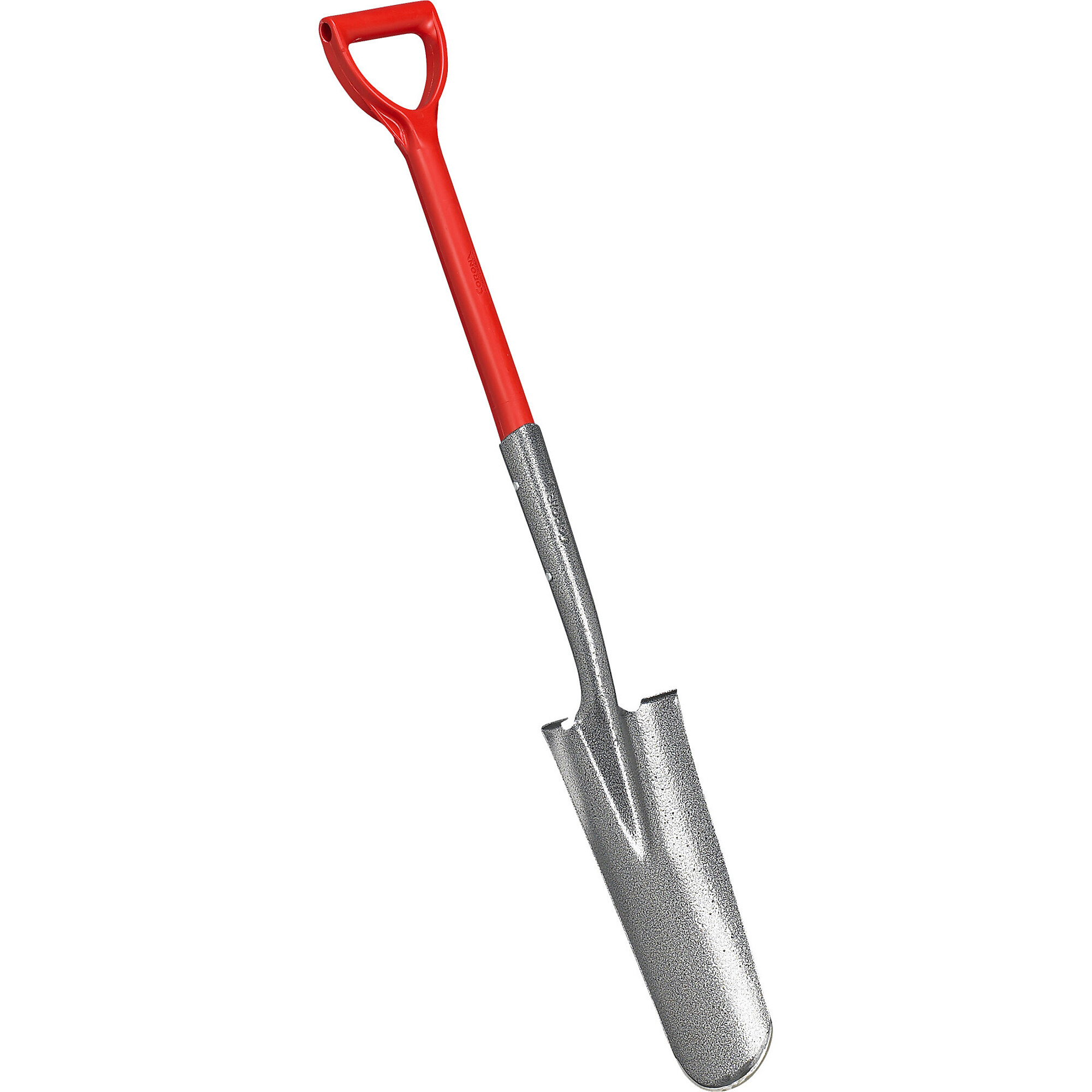 Corona Closed-Back Drain Spade Shovel — 14-Gauge, 27in. Solid-Core Fiberglass D-Grip Handle, Model# SS 62130