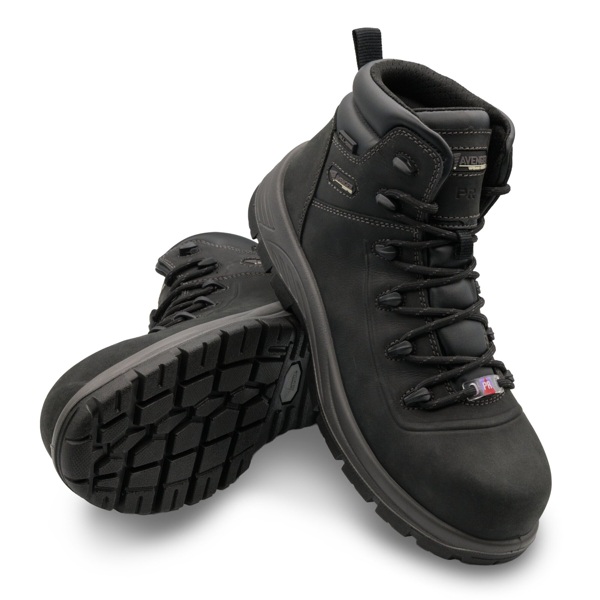 Avenger Mens Thresher Mid Waterproof Boot Black Size 9.5 M Male Avenger Men main image 3
